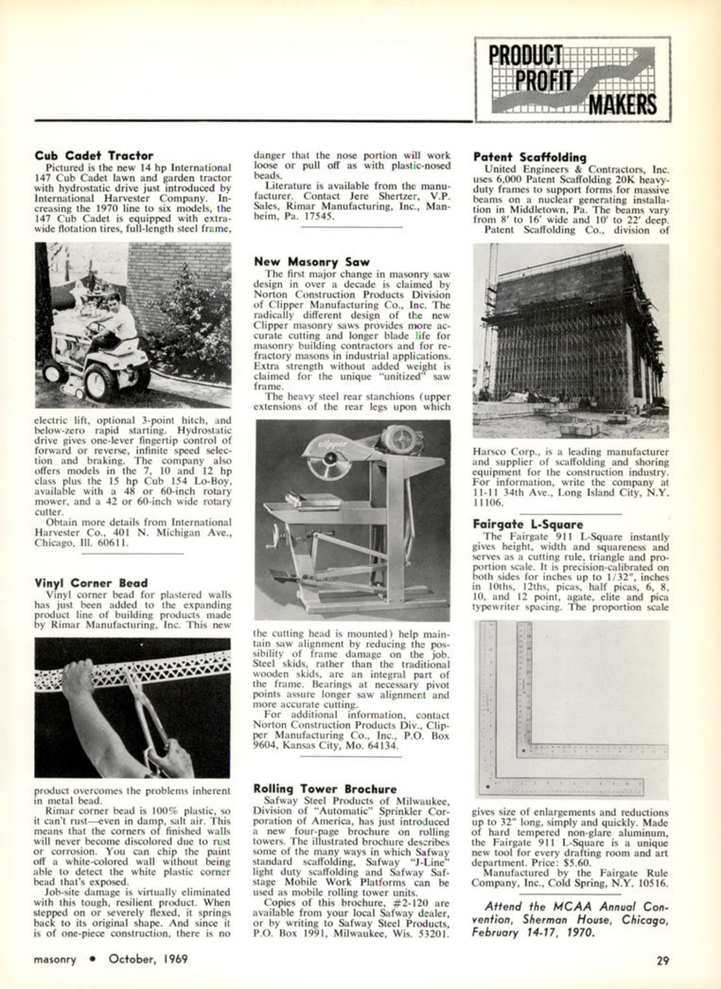 Masonry Magazine October 1969 Page. 29