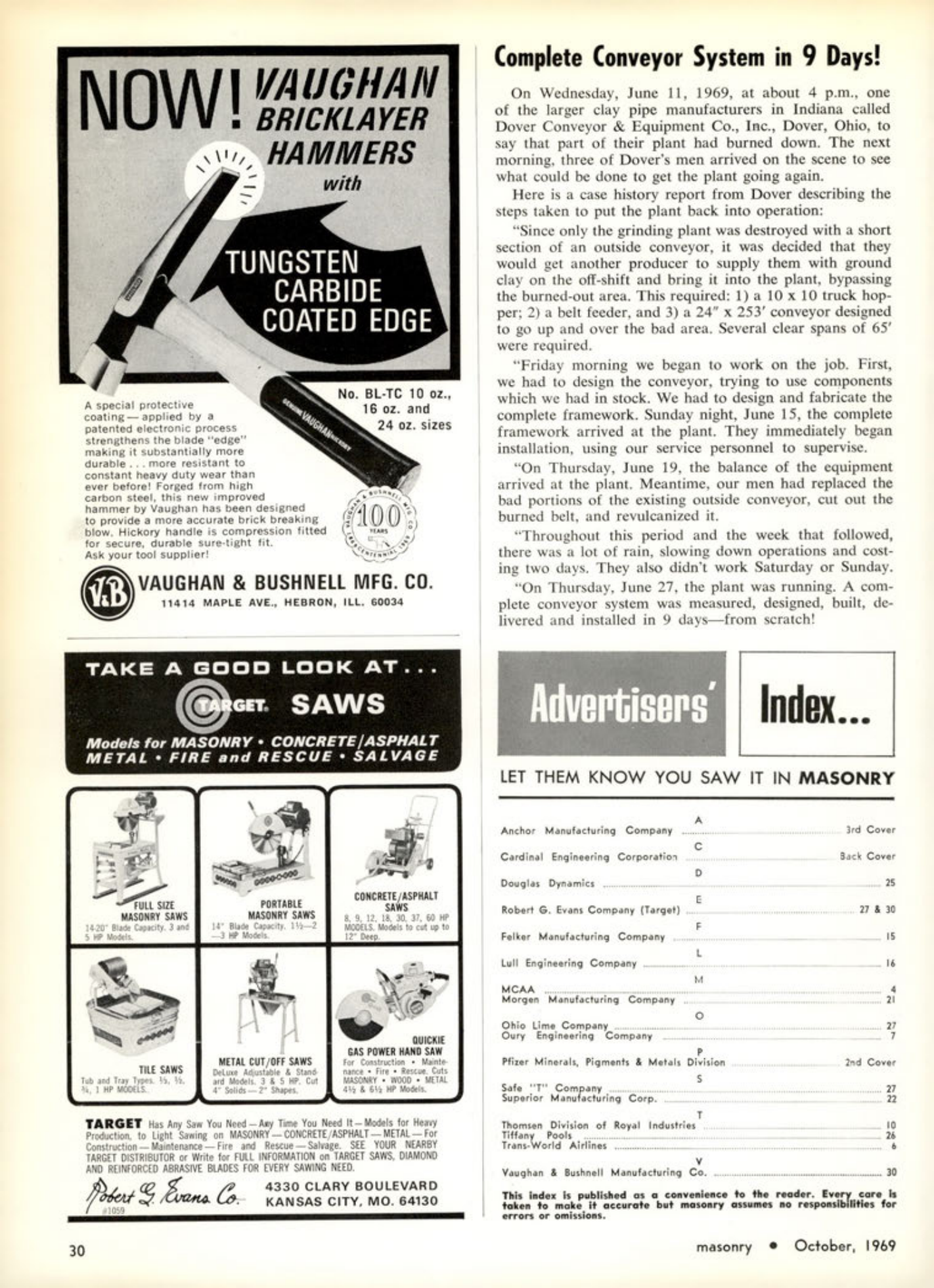 Masonry Magazine October 1969 Page. 30