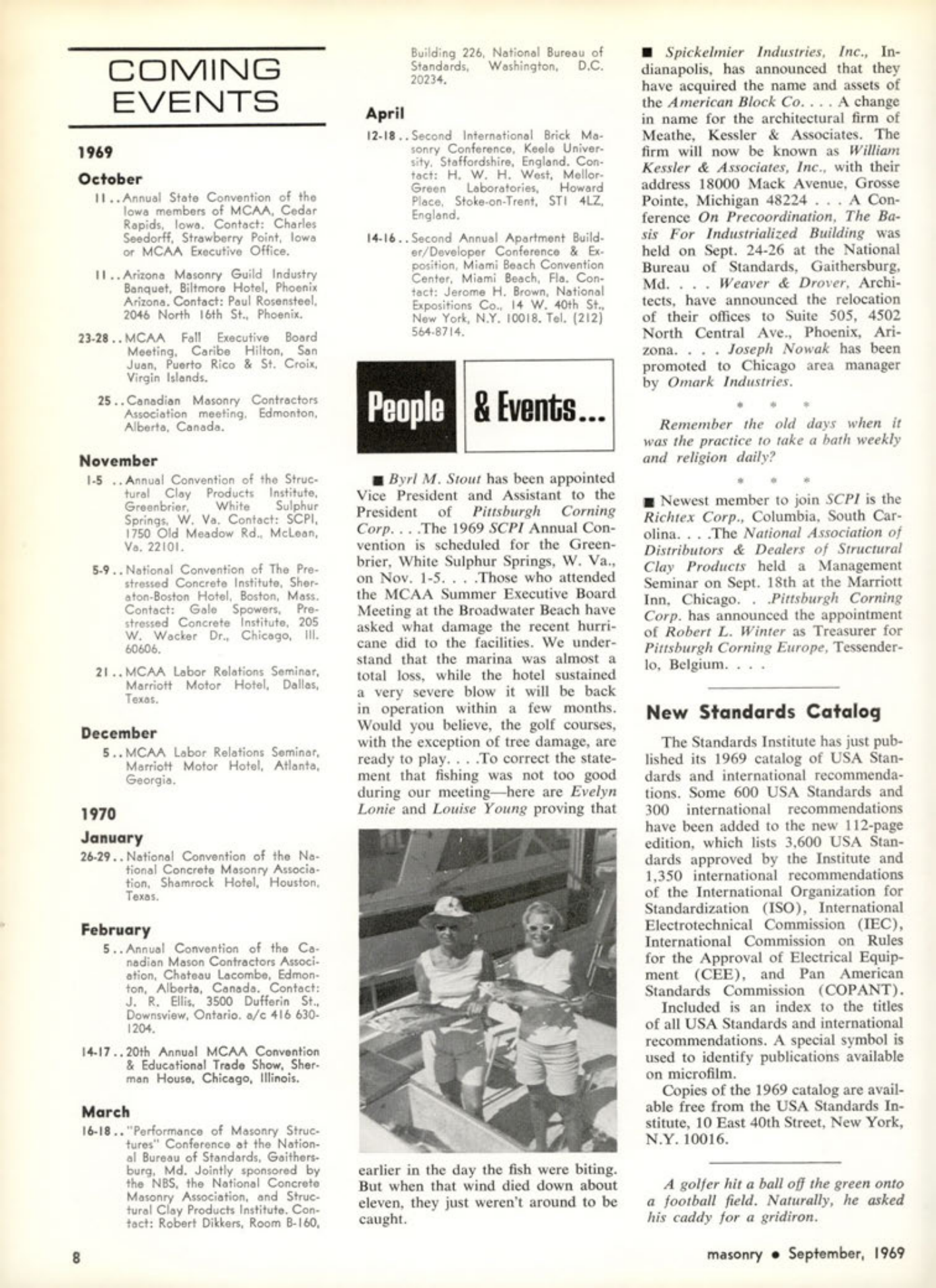 Masonry Magazine September 1969 Page. 8