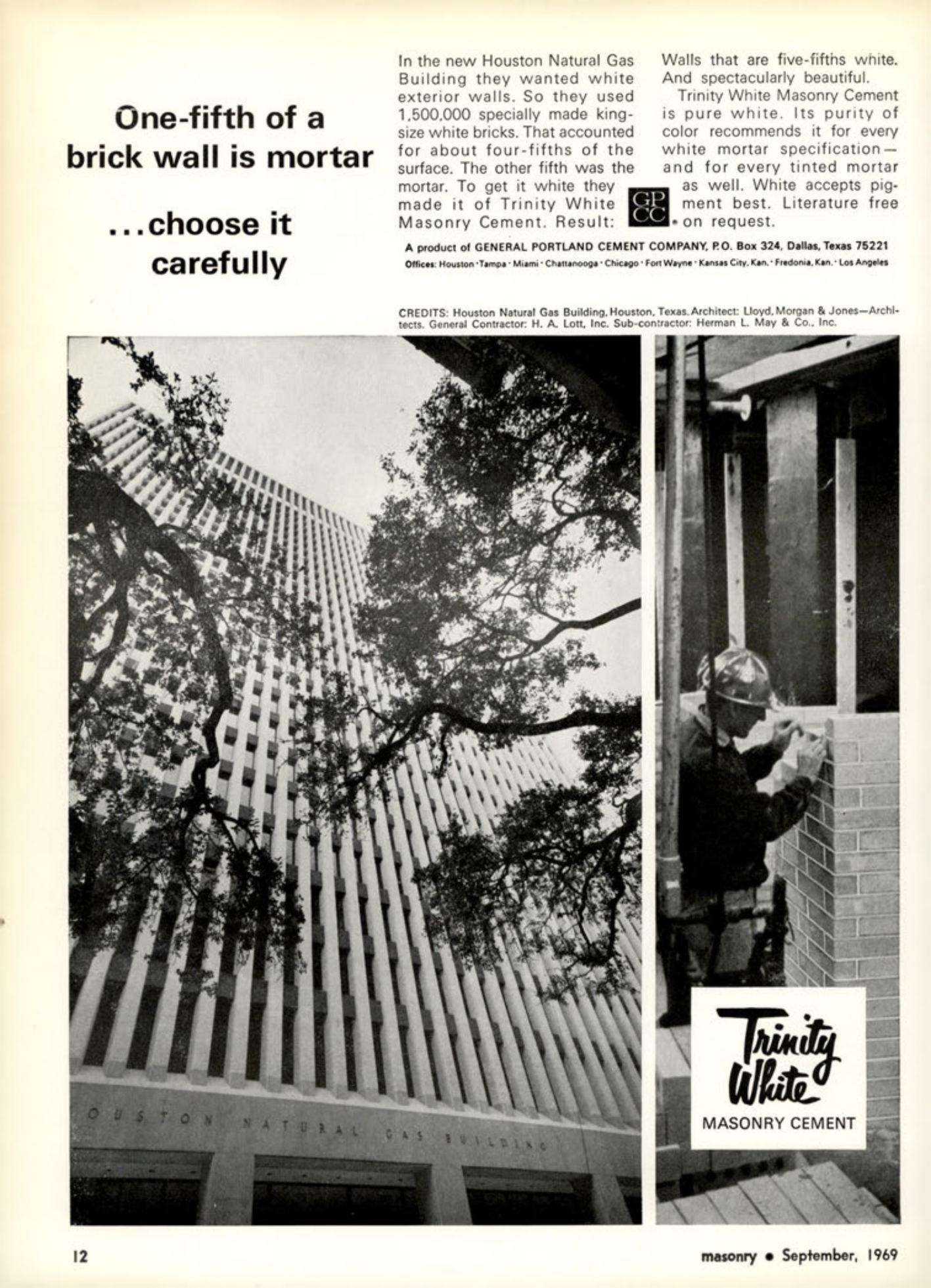 Masonry Magazine September 1969 Page. 12