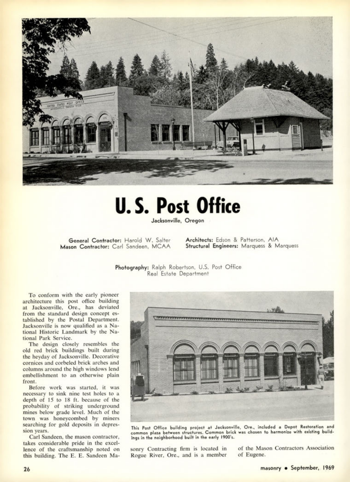 Masonry Magazine September 1969 Page. 26