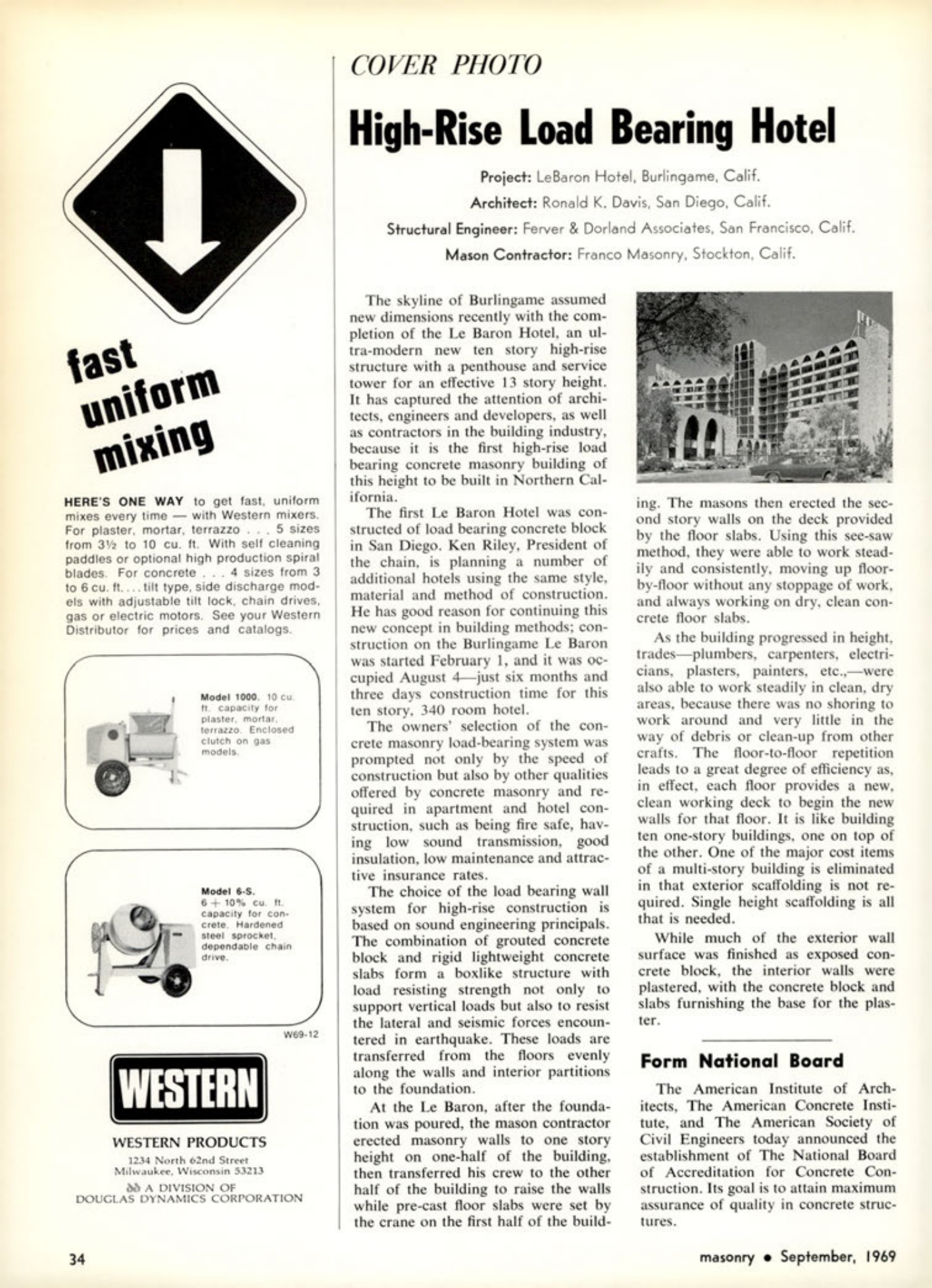 Masonry Magazine September 1969 Page. 34