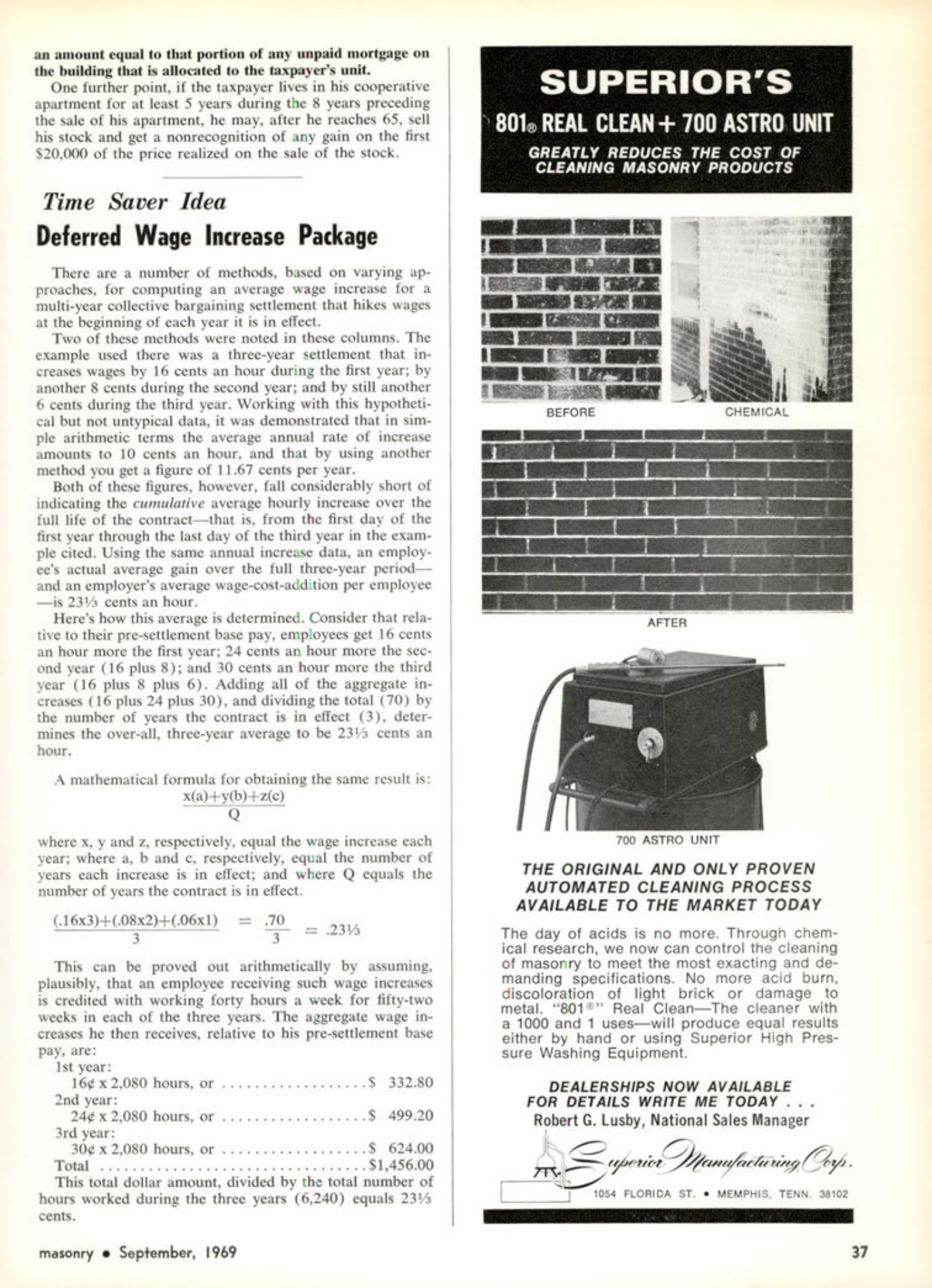 Masonry Magazine September 1969 Page. 37
