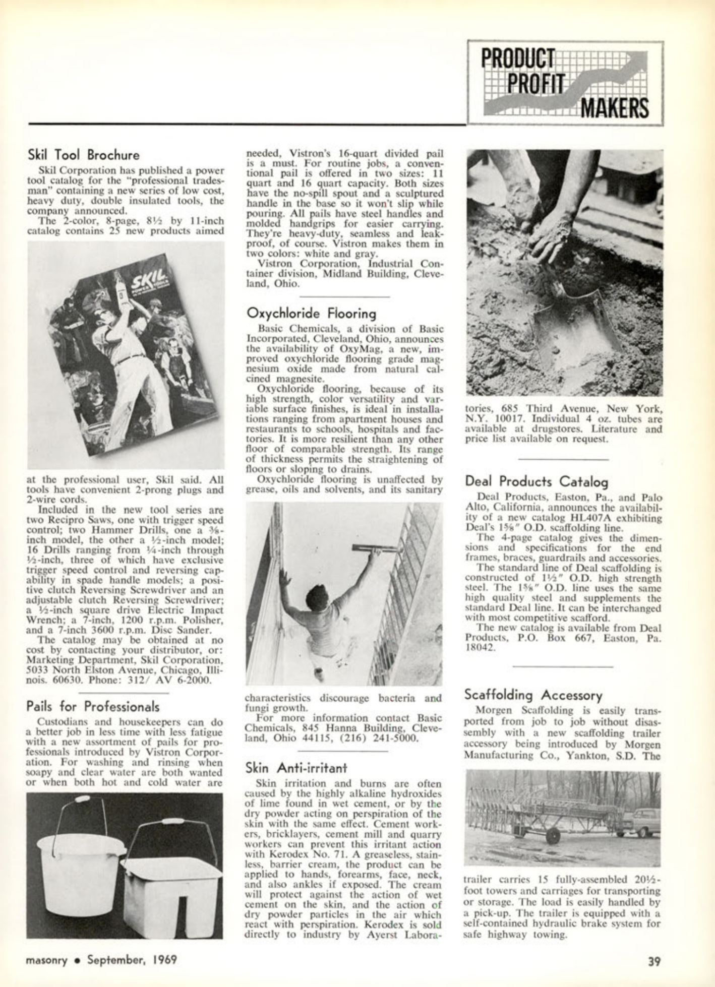 Masonry Magazine September 1969 Page. 39