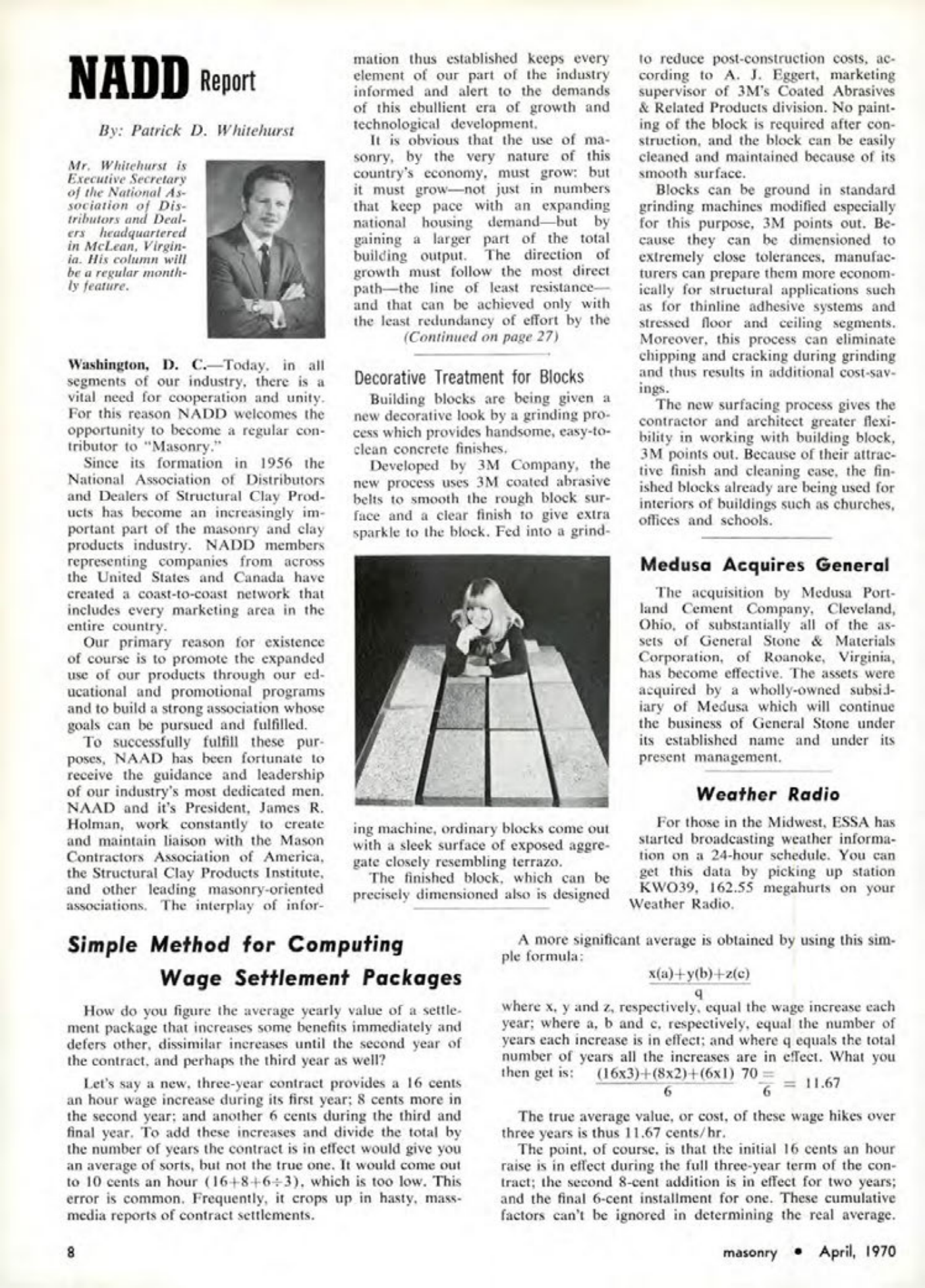 Masonry Magazine April 1970 Page. 8