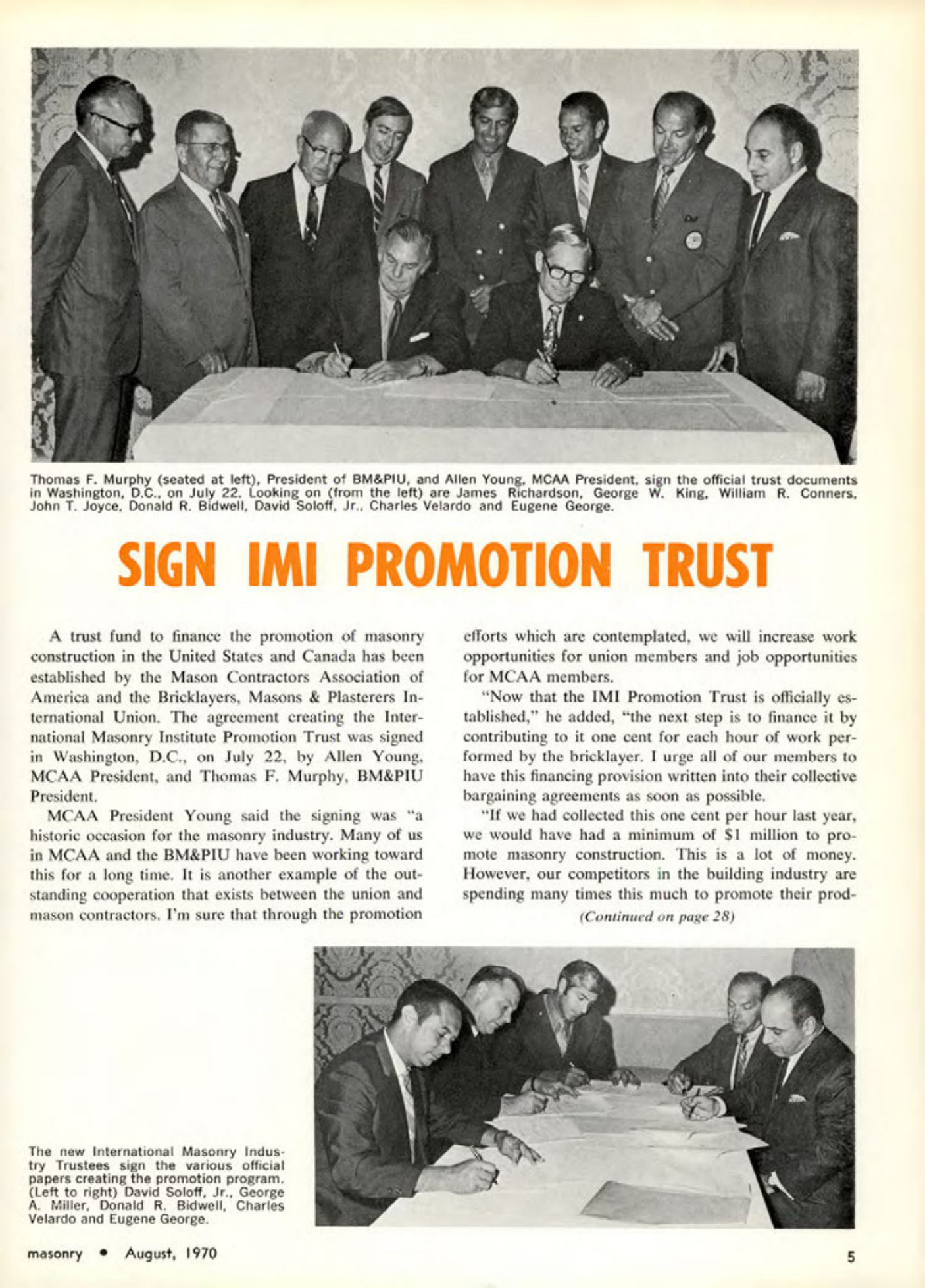 Masonry Magazine August 1970 Page. 5