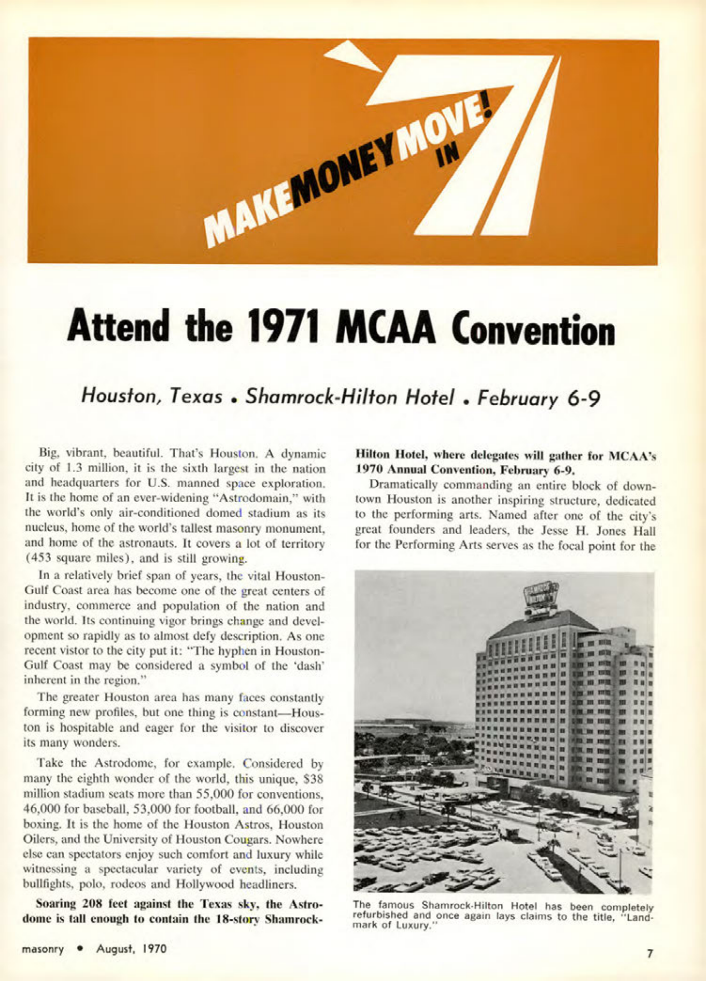 Masonry Magazine August 1970 Page. 7