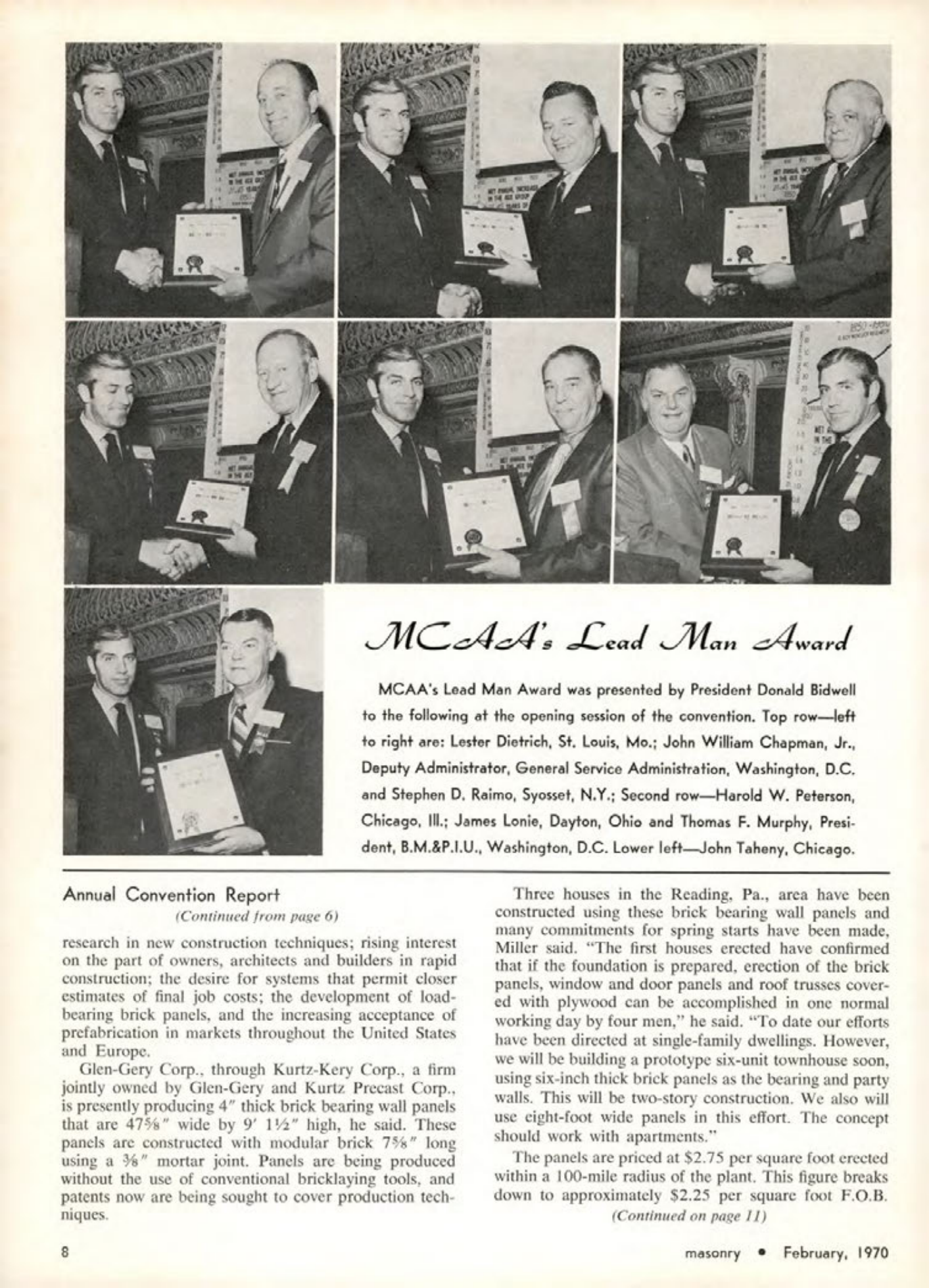 Masonry Magazine February 1970 Page. 8