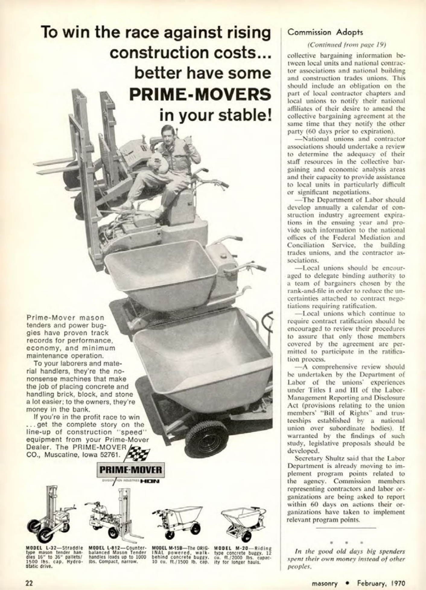 Masonry Magazine February 1970 Page. 22