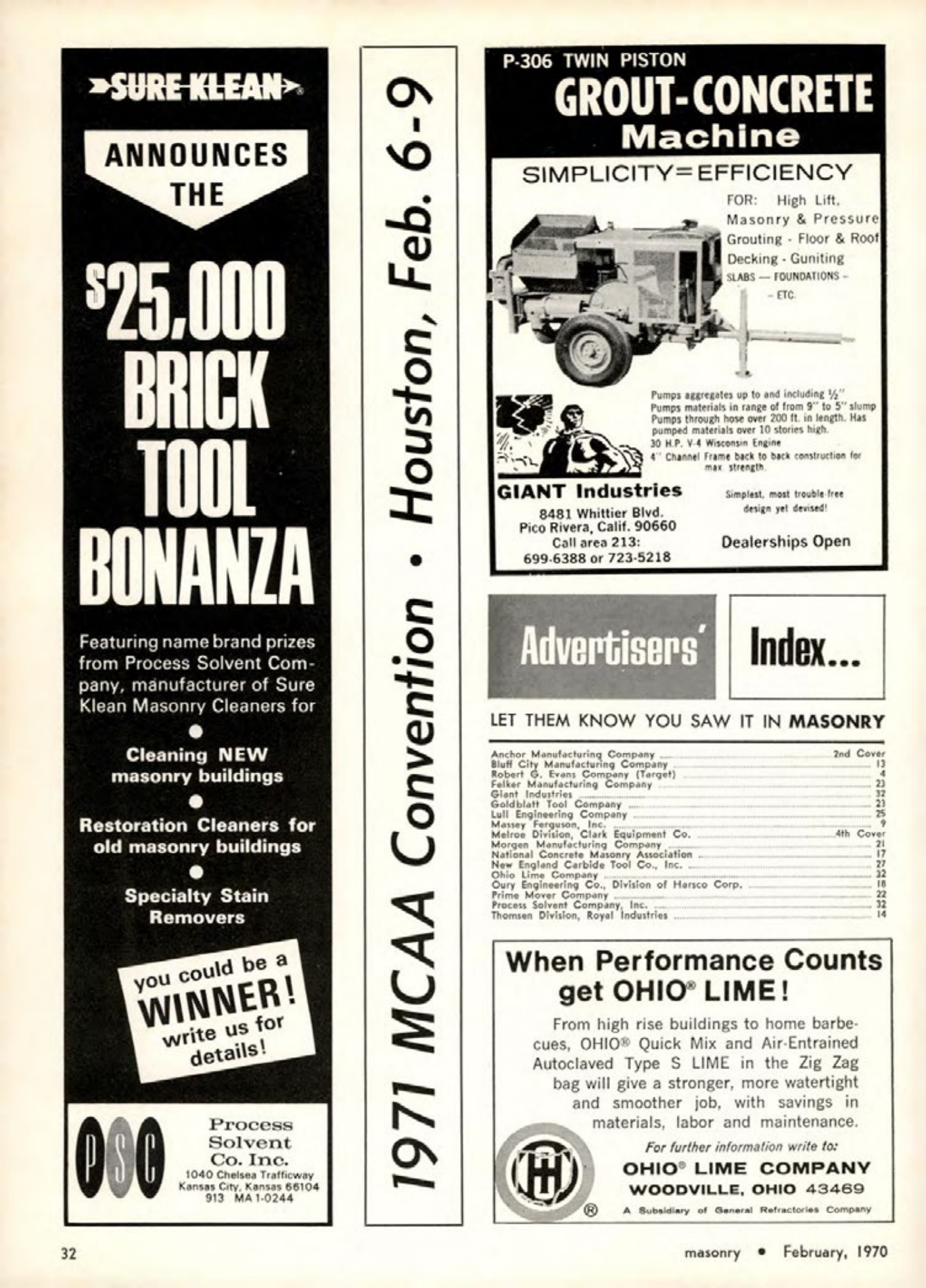 Masonry Magazine February 1970 Page. 32