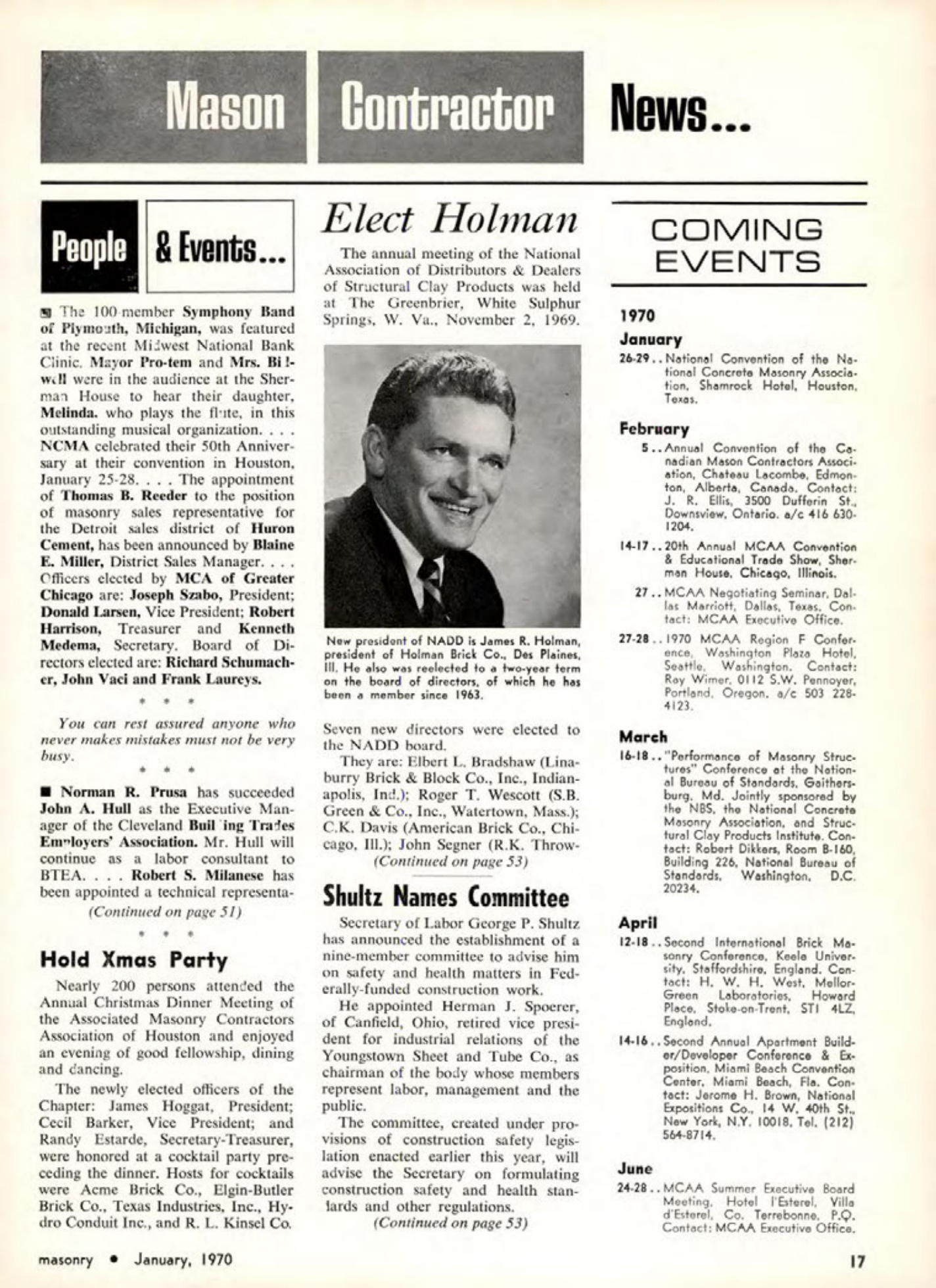 Masonry Magazine January 1970 Page.17