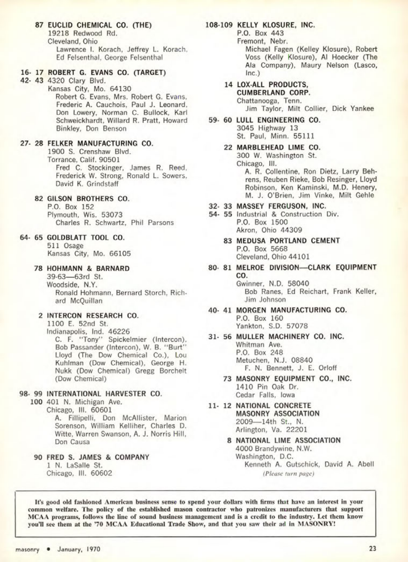 Masonry Magazine January 1970 Page.23