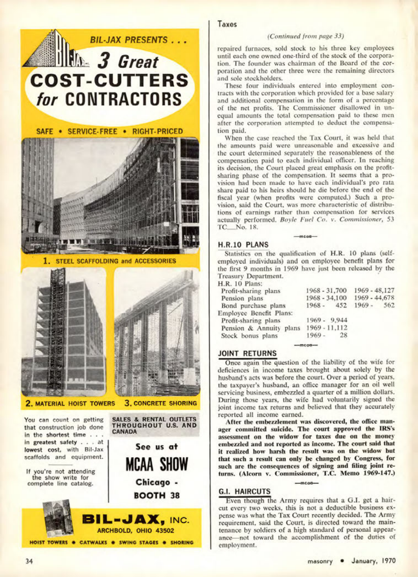 Masonry Magazine January 1970 Page. 34