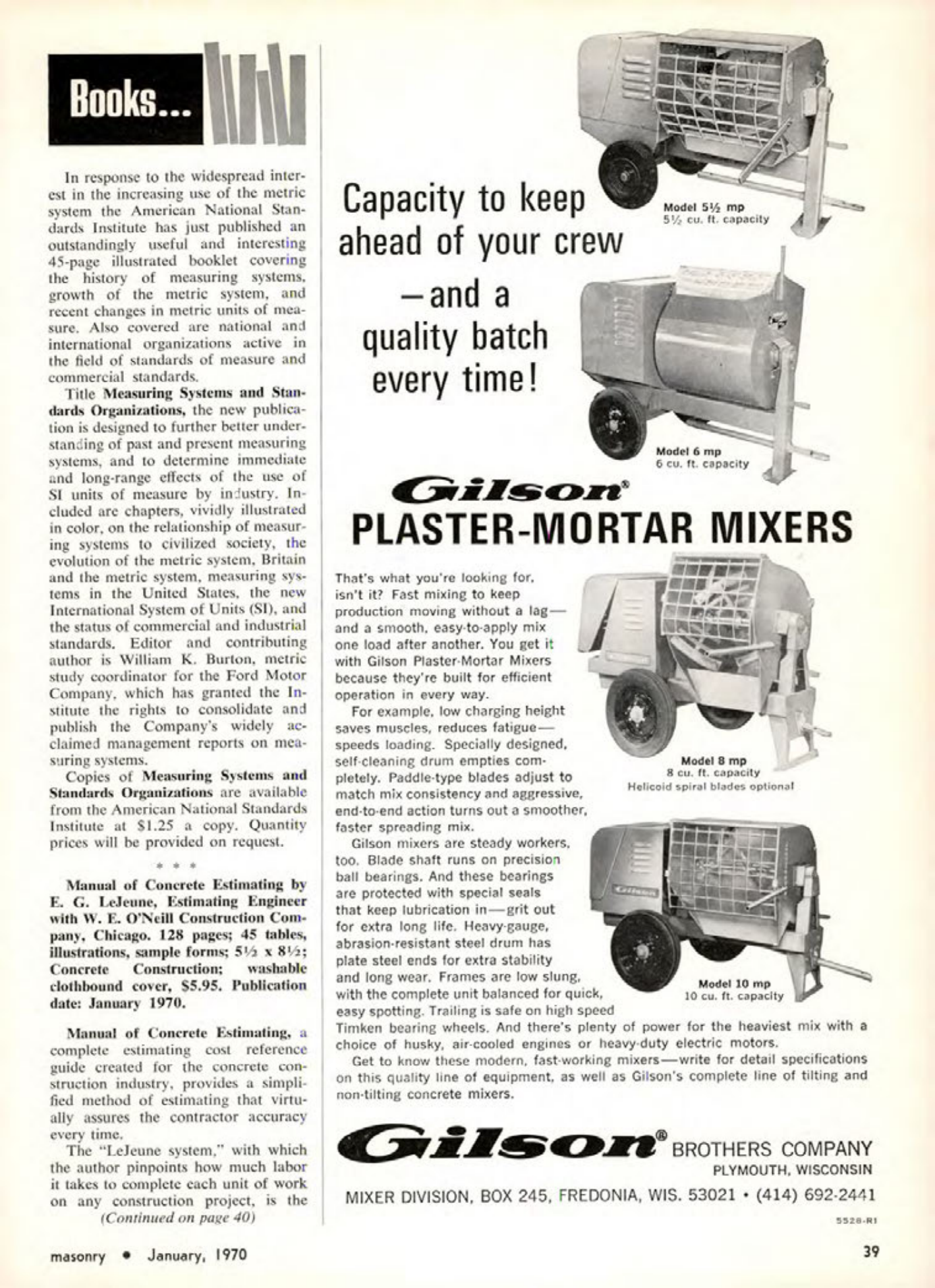 Masonry Magazine January 1970 Page. 39