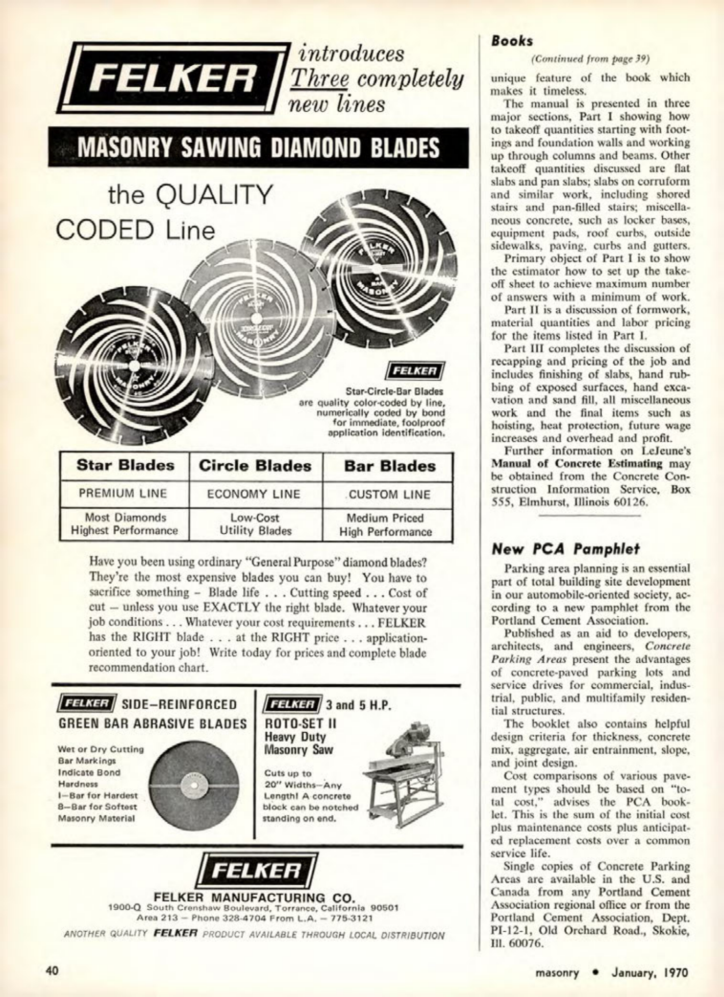 Masonry Magazine January 1970 Page. 40