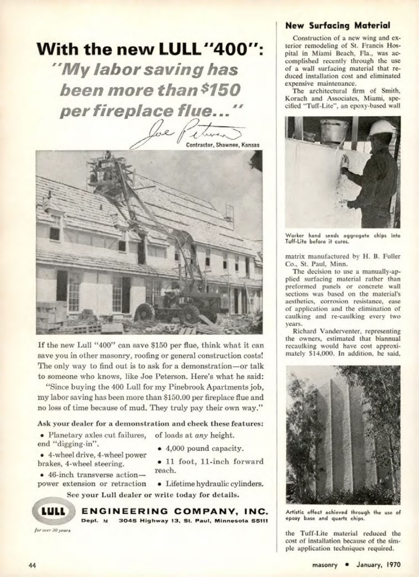 Masonry Magazine January 1970 Page. 44