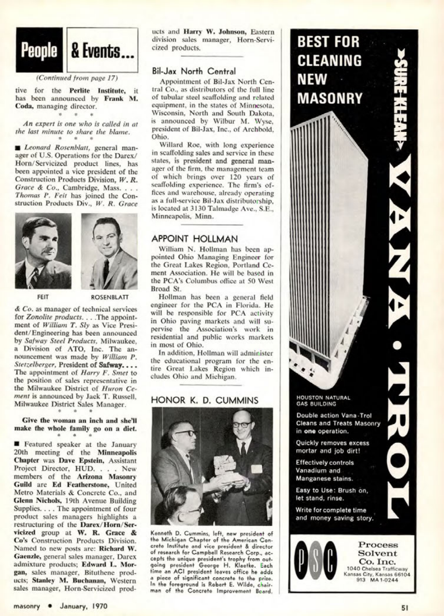 Masonry Magazine January 1970 Page. 51