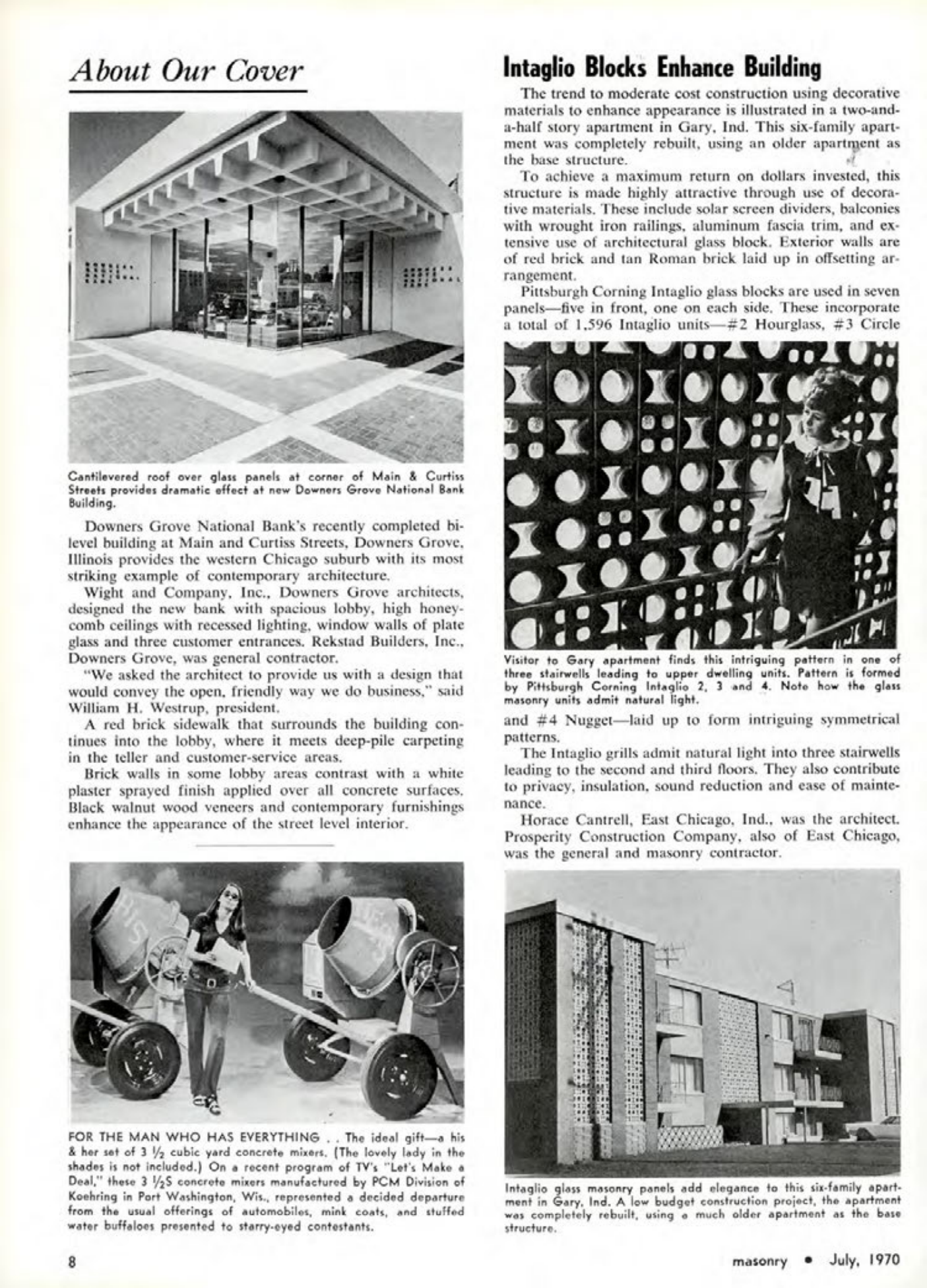 Masonry Magazine July 1970 Page. 8