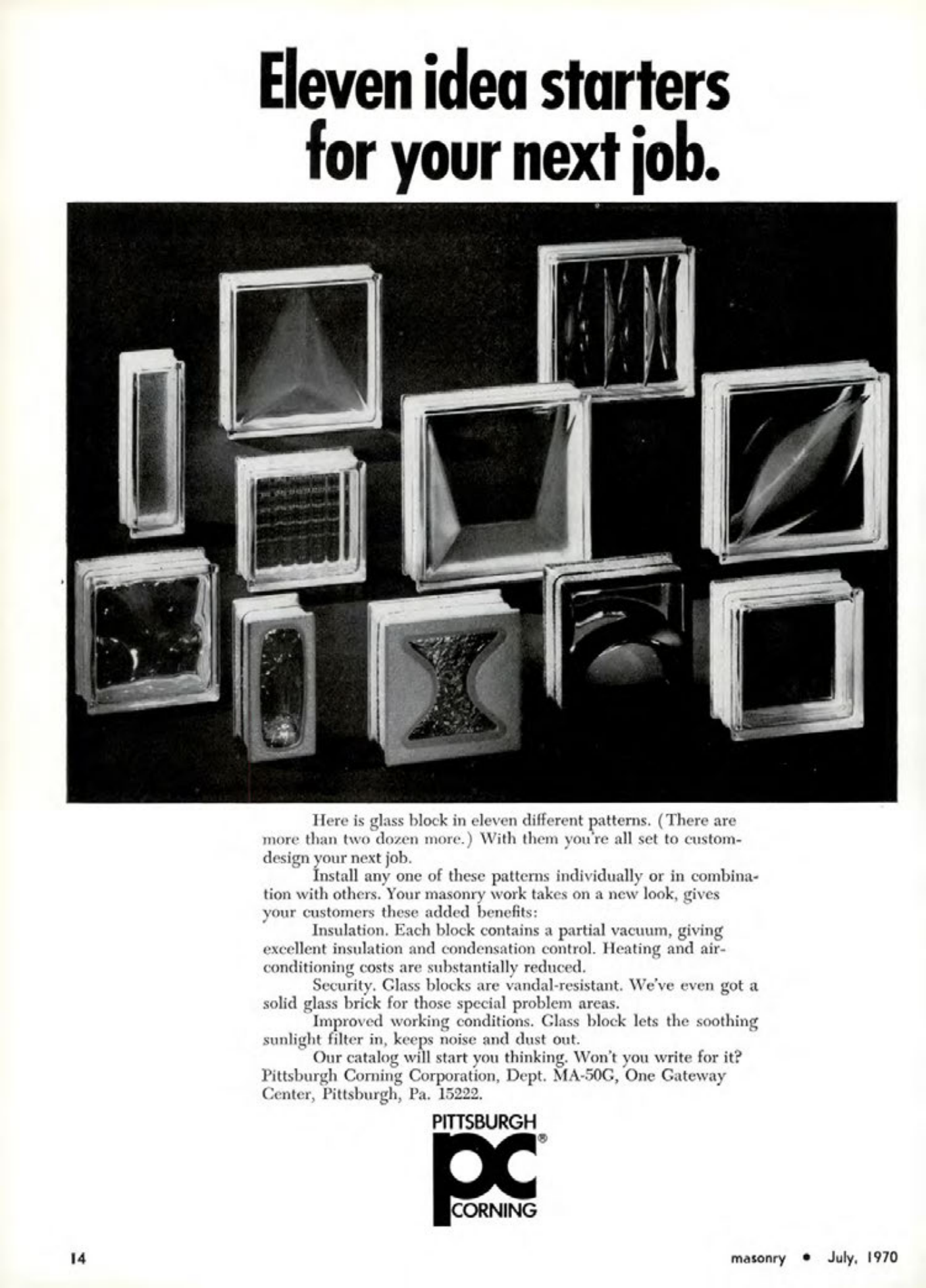 Masonry Magazine July 1970 Page. 14