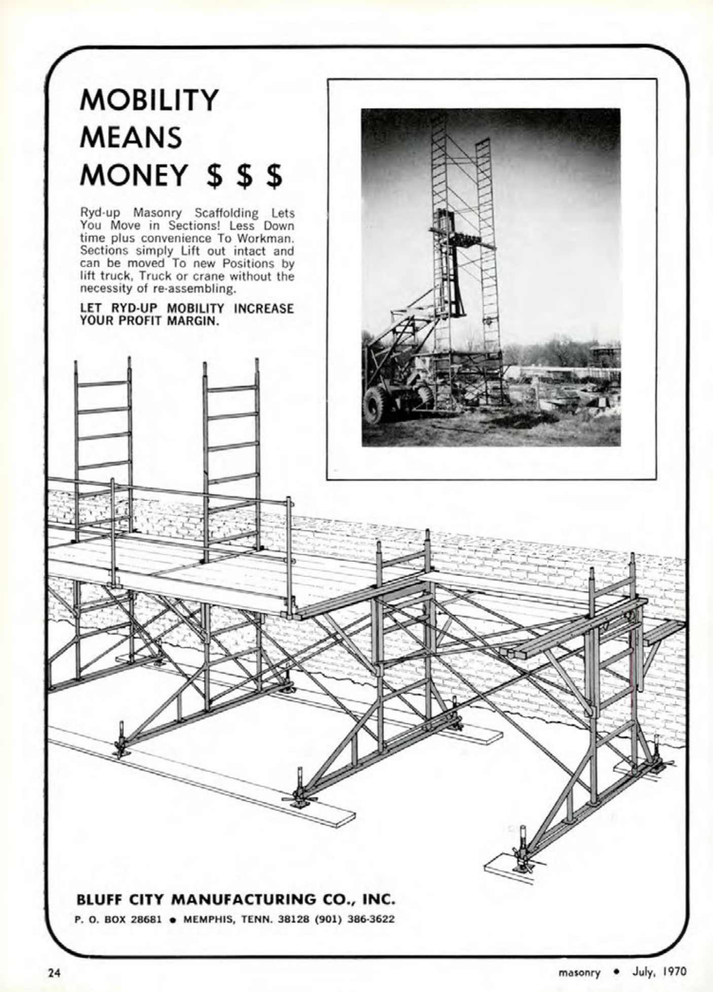 Masonry Magazine July 1970 Page. 24