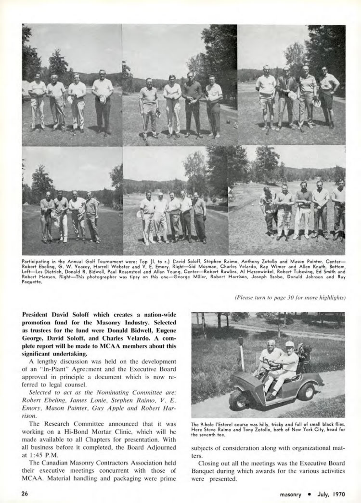 Masonry Magazine July 1970 Page. 26
