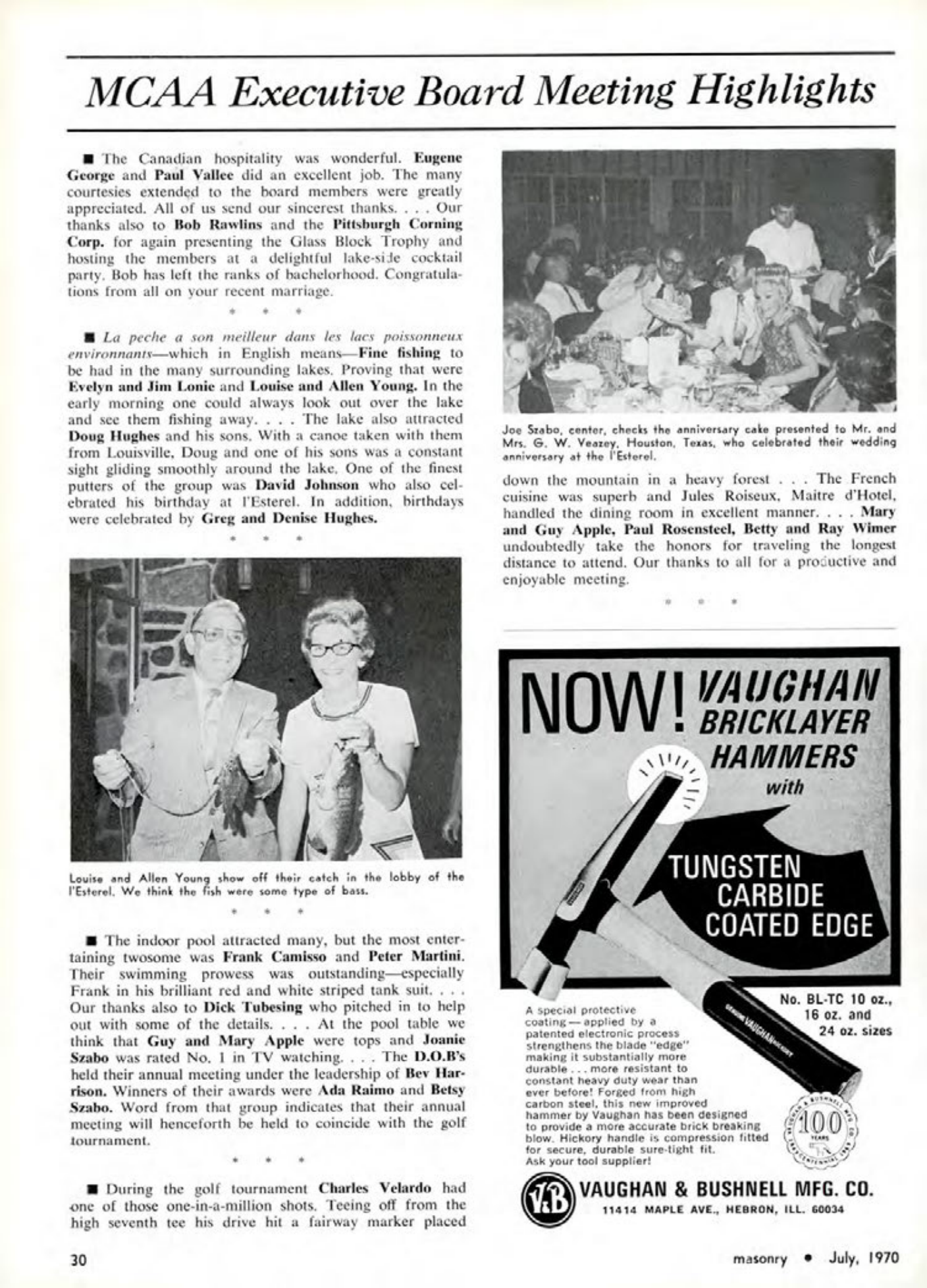 Masonry Magazine July 1970 Page. 30