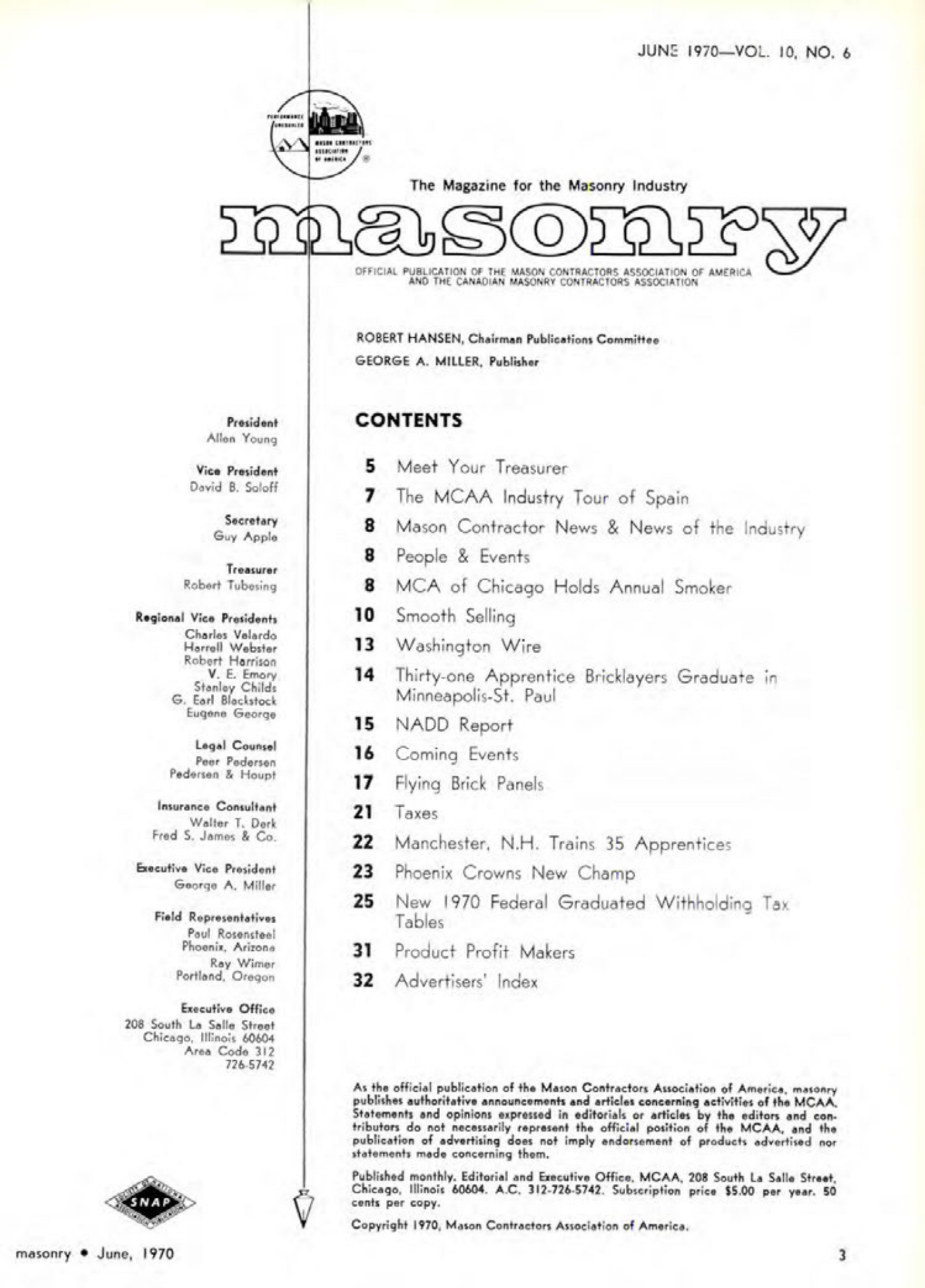 Masonry Magazine June 1970 Page. 3