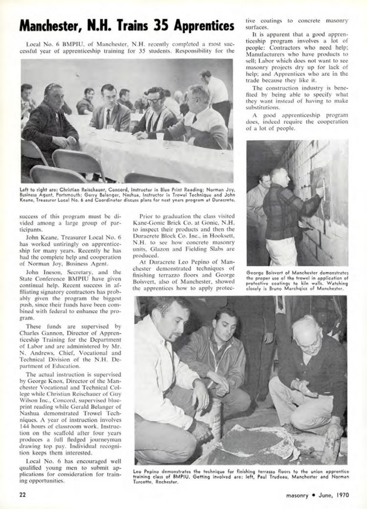 Masonry Magazine June 1970 Page. 20
