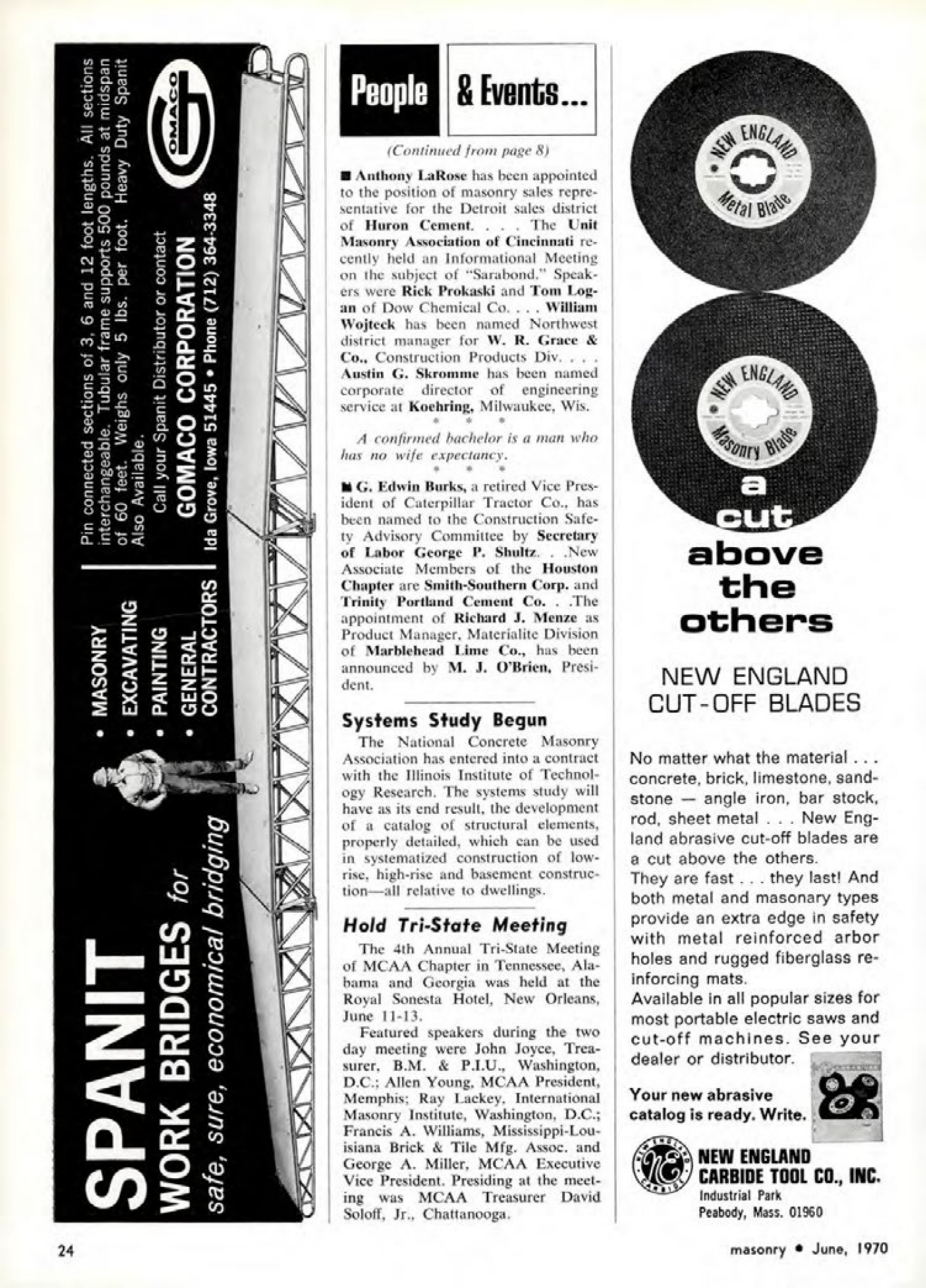 Masonry Magazine June 1970 Page. 22