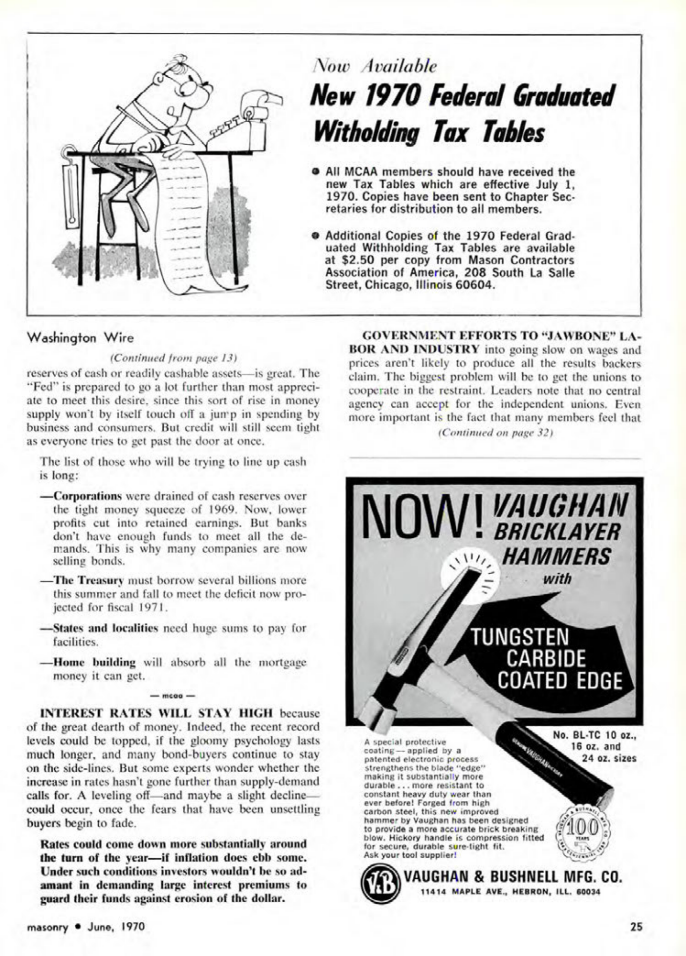 Masonry Magazine June 1970 Page. 23