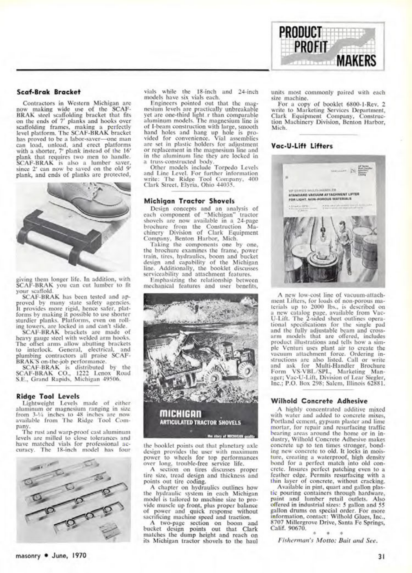Masonry Magazine June 1970 Page. 29
