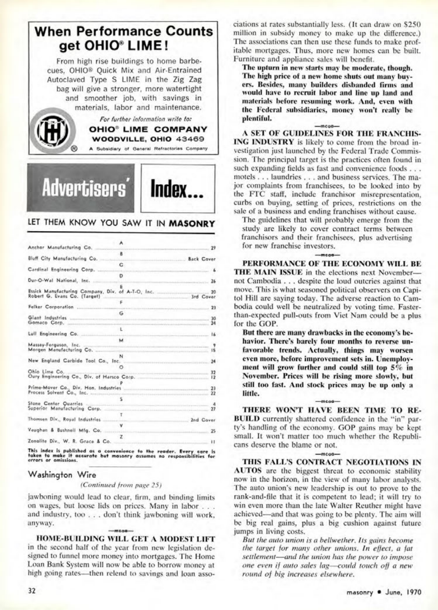 Masonry Magazine June 1970 Page. 30