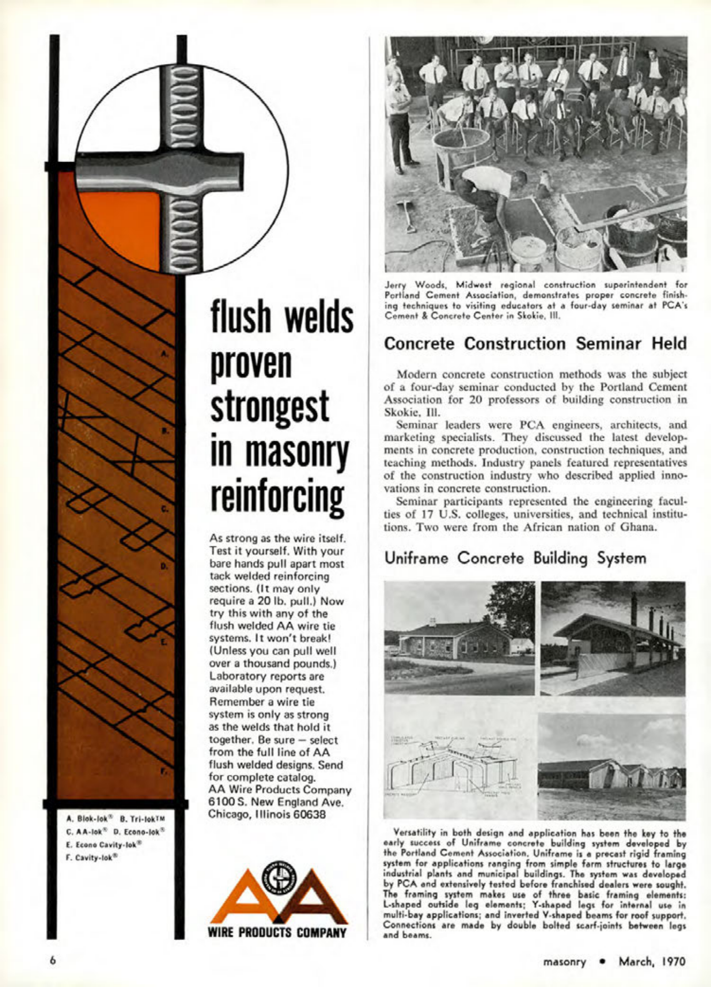 Masonry Magazine March 1970 Page. 6