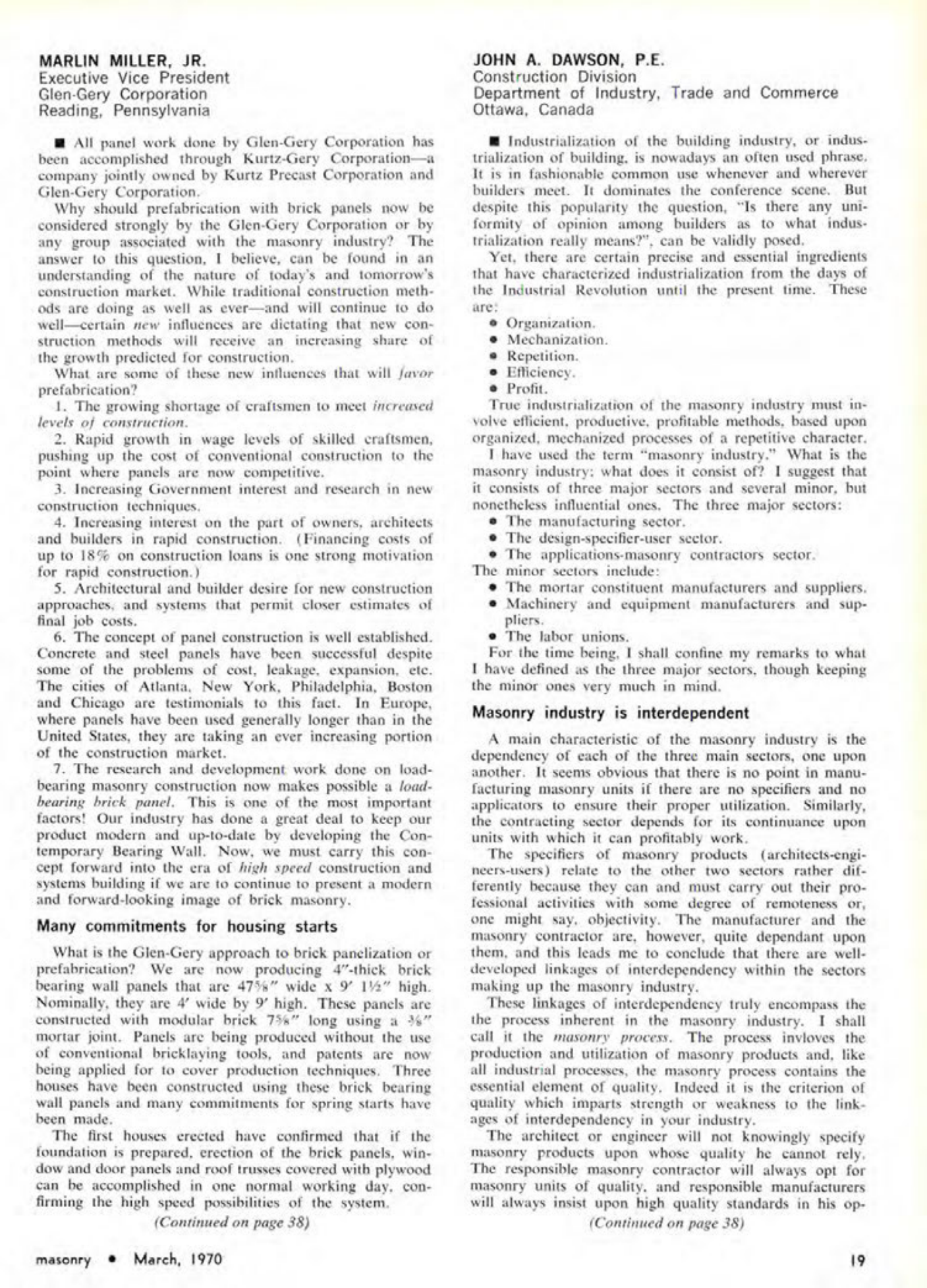 Masonry Magazine March 1970 Page. 19