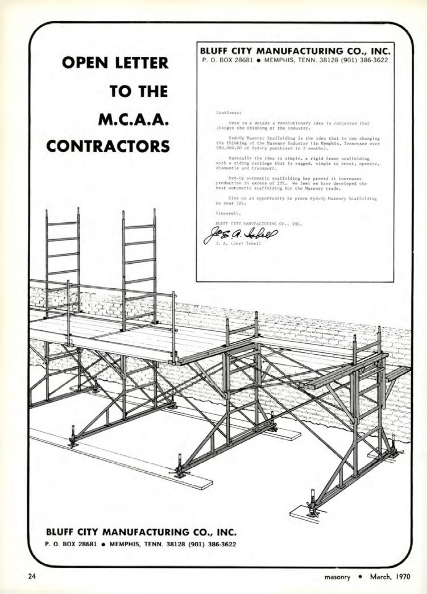 Masonry Magazine March 1970 Page. 24