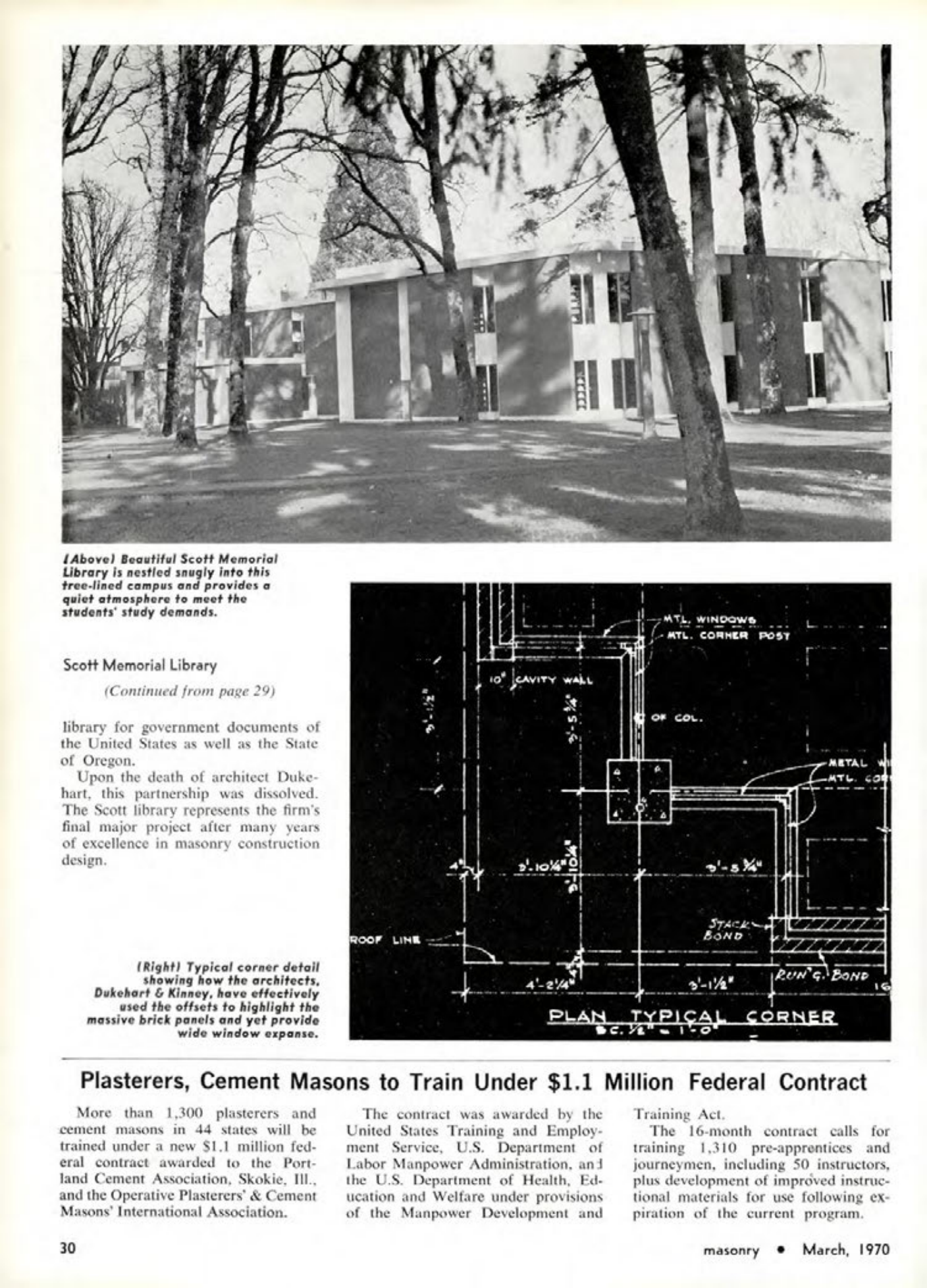 Masonry Magazine March 1970 Page. 30