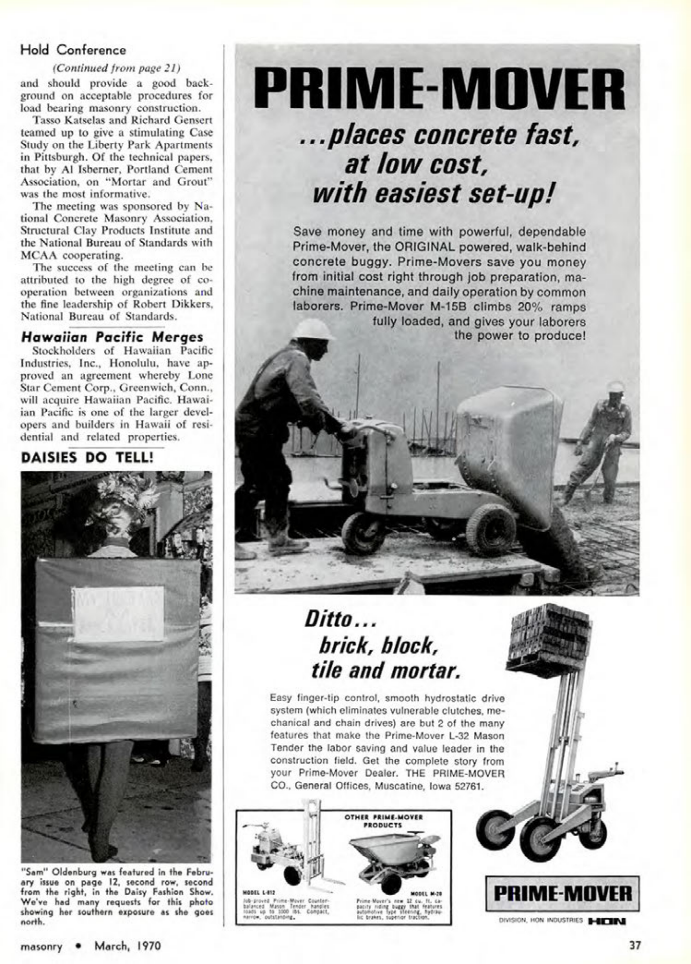 Masonry Magazine March 1970 Page. 37