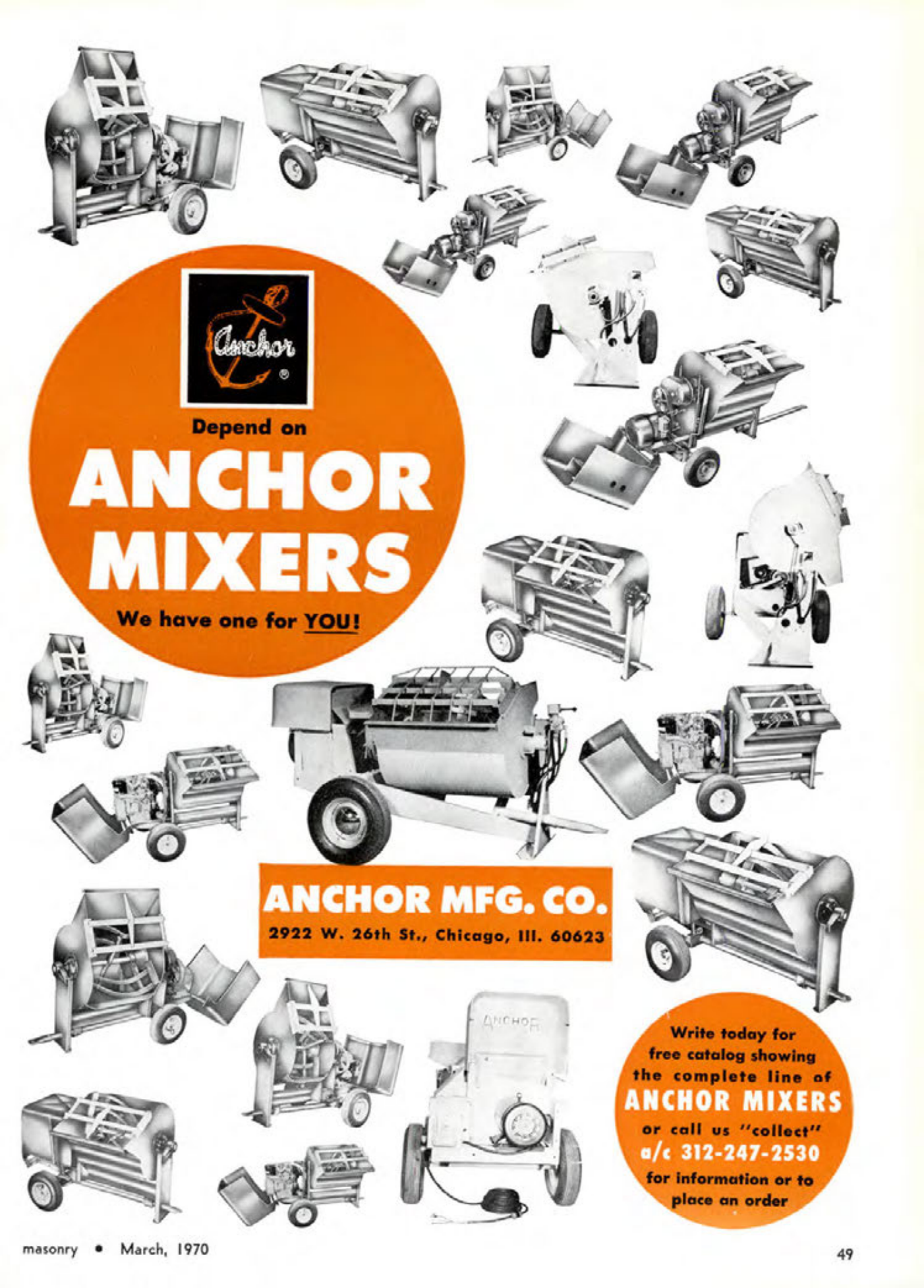 Masonry Magazine March 1970 Page. 49