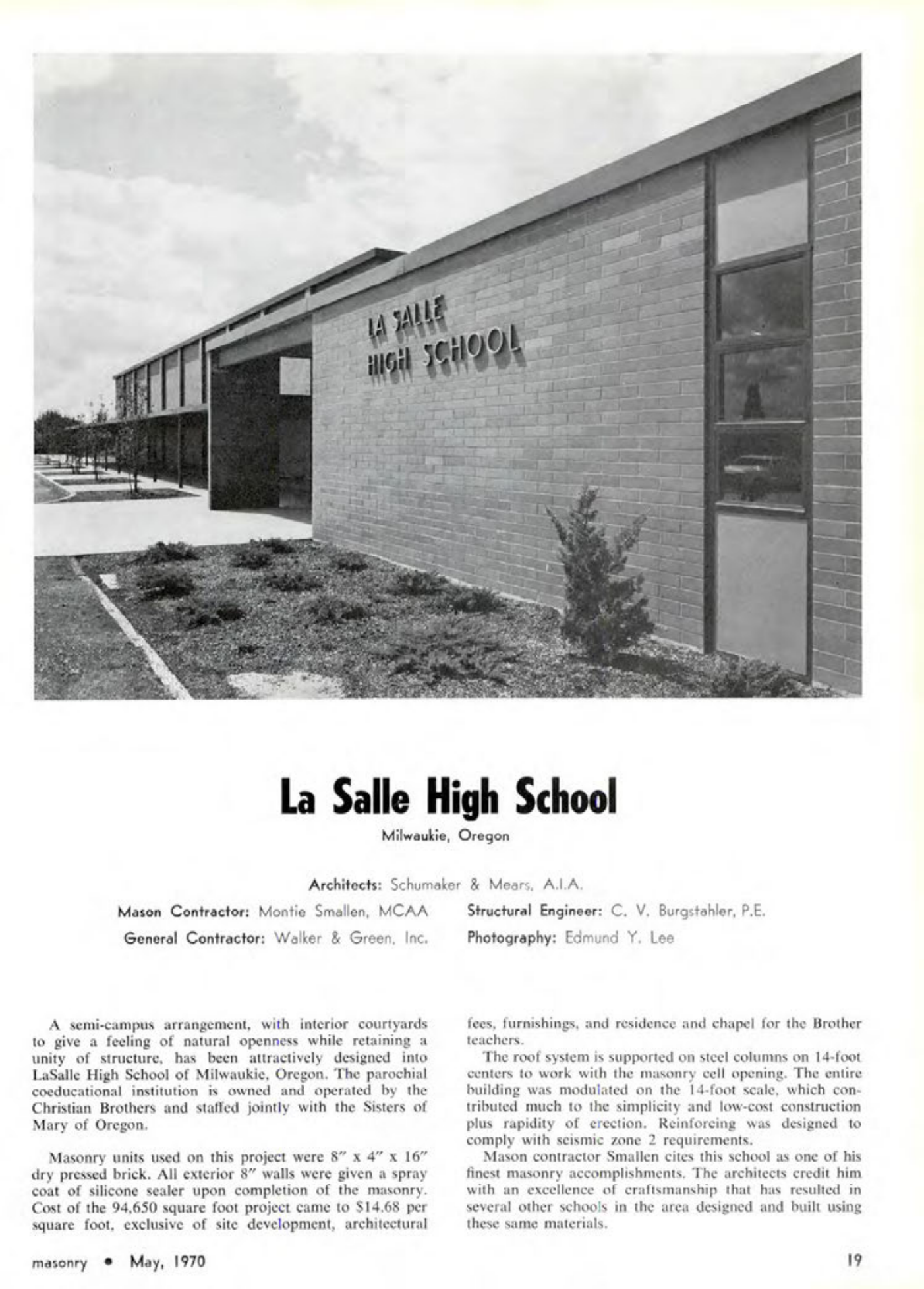 Masonry Magazine May 1970 Page. 19