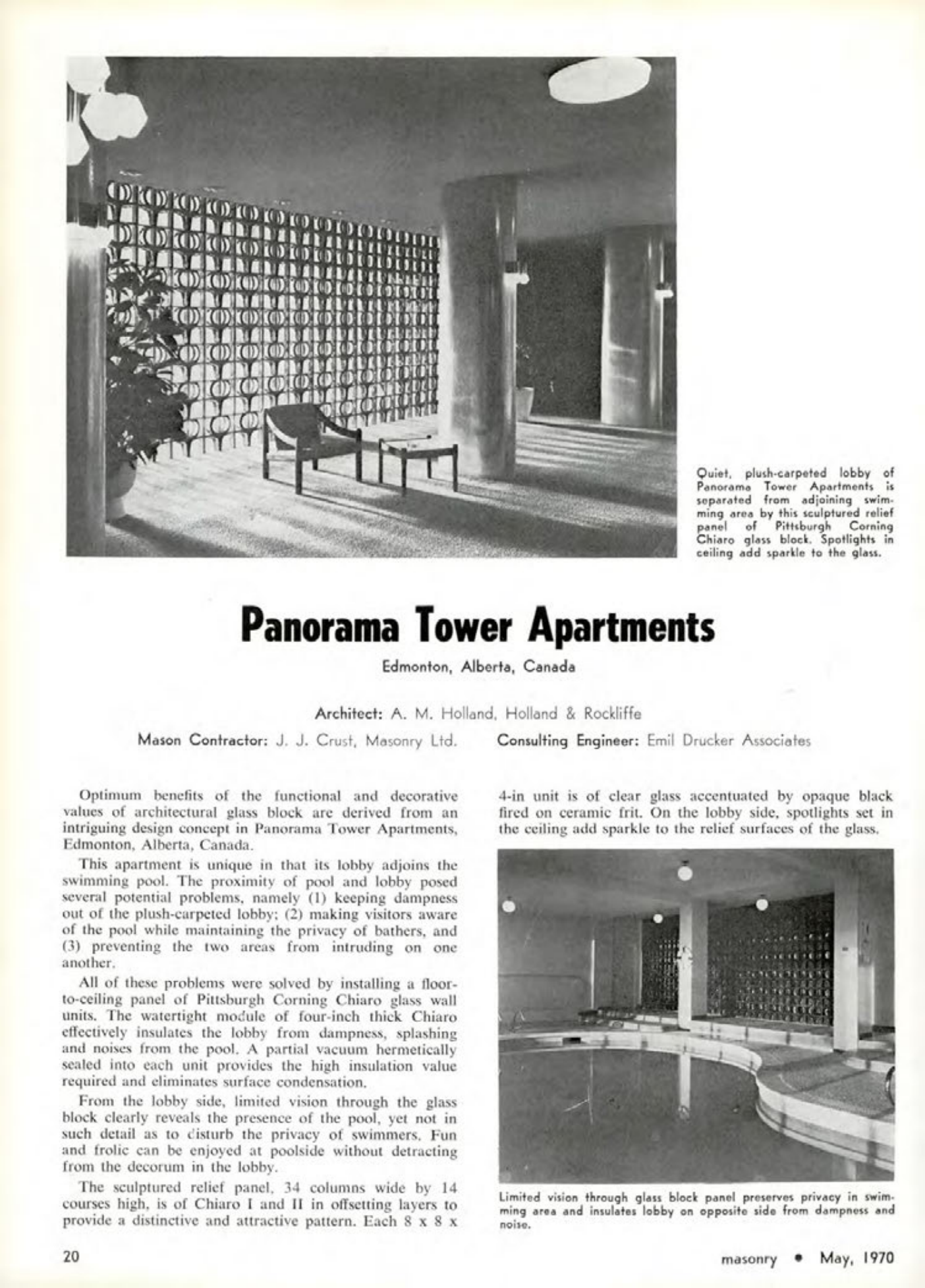 Masonry Magazine May 1970 Page. 20