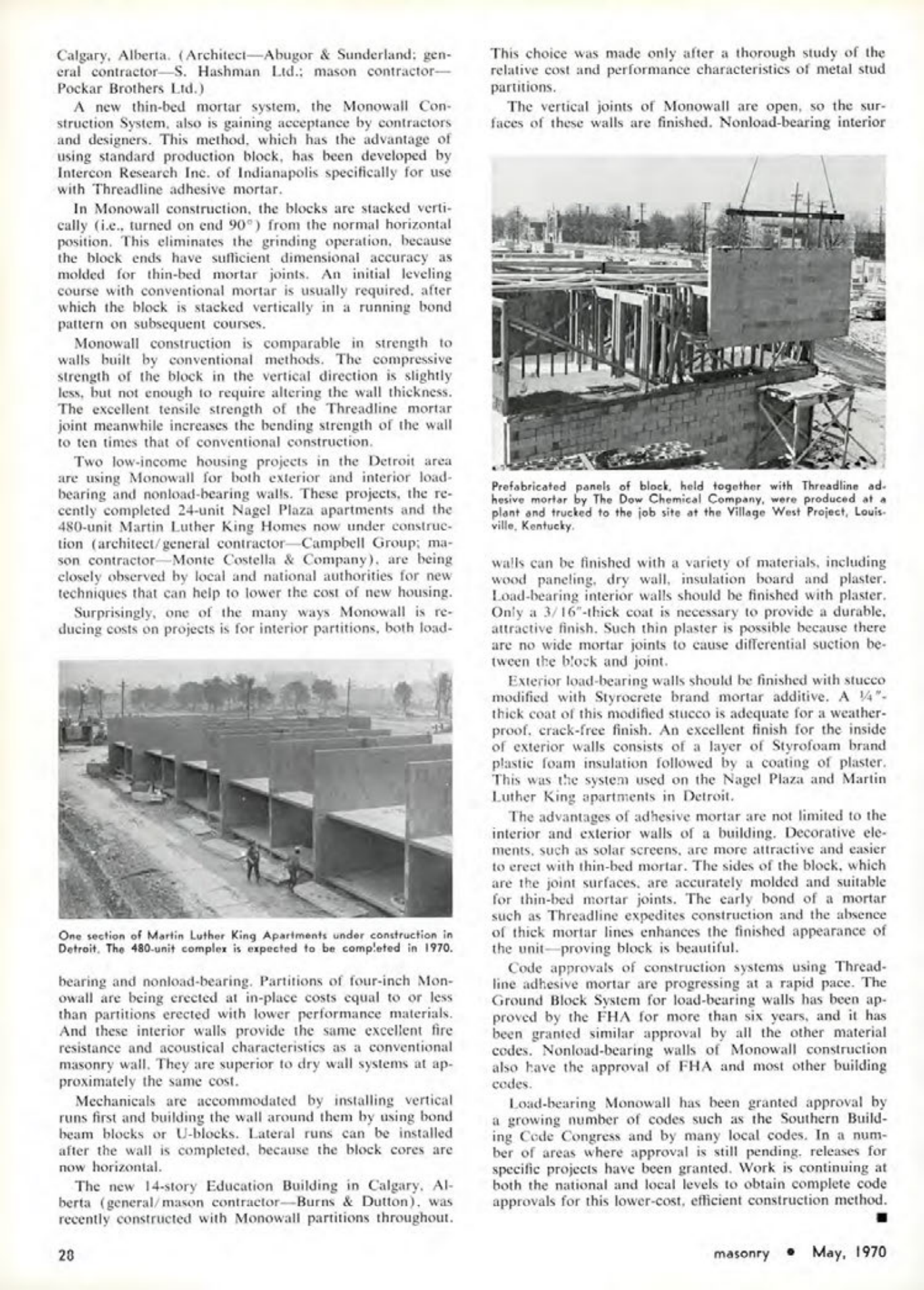 Masonry Magazine May 1970 Page. 28