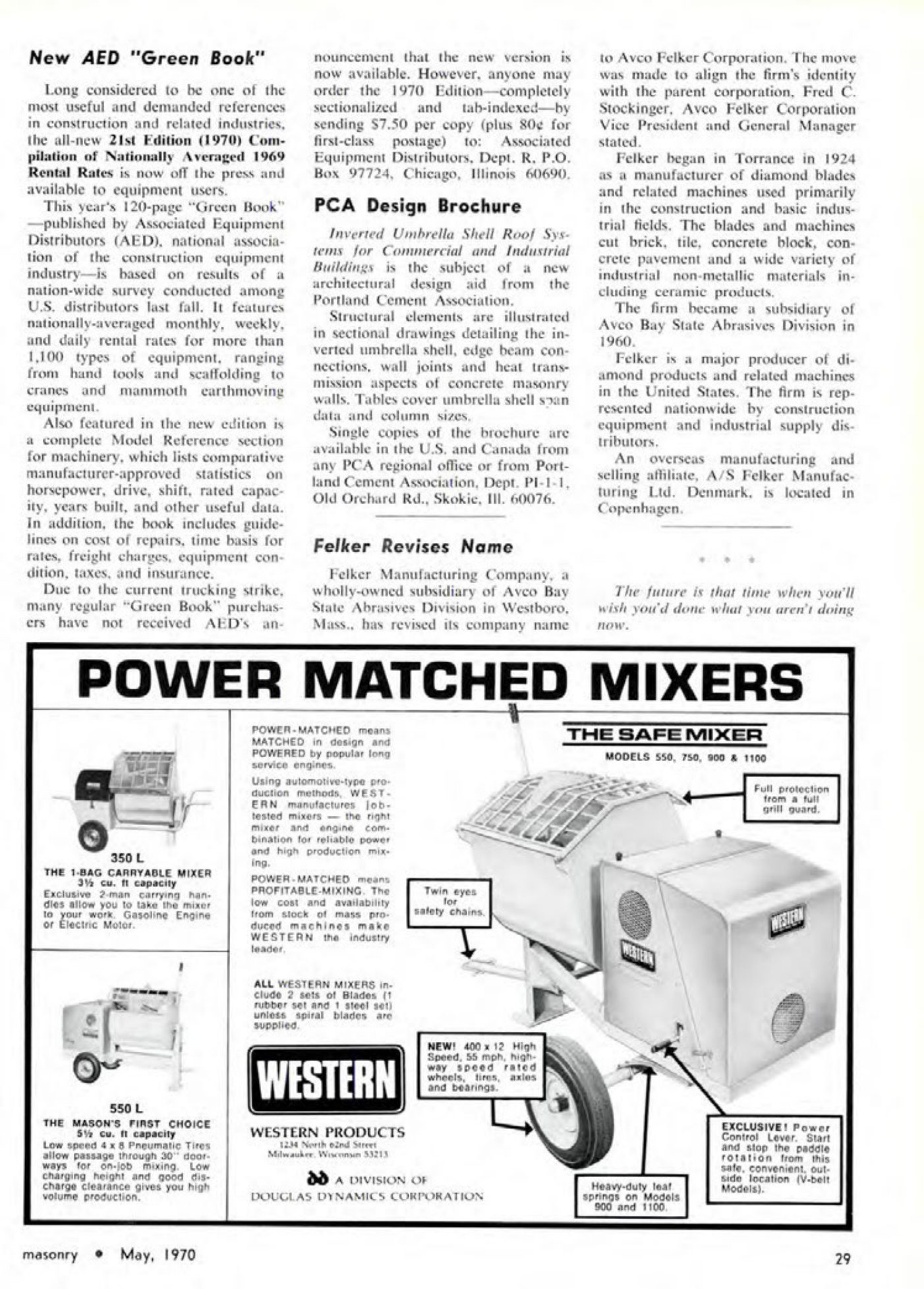 Masonry Magazine May 1970 Page. 29