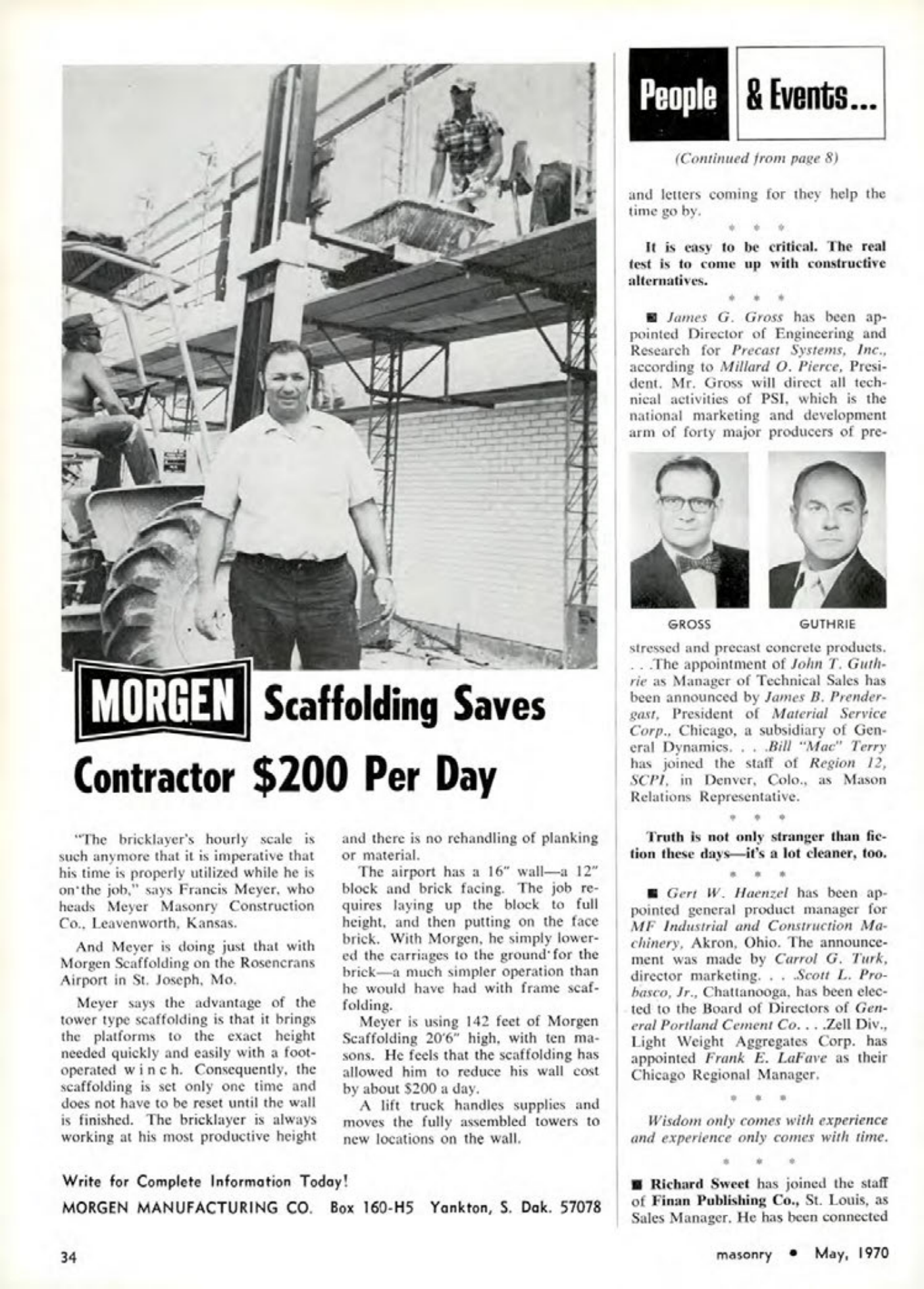 Masonry Magazine May 1970 Page. 34