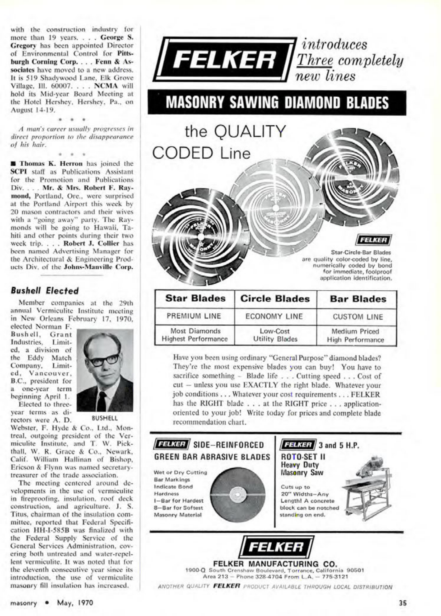 Masonry Magazine May 1970 Page. 35