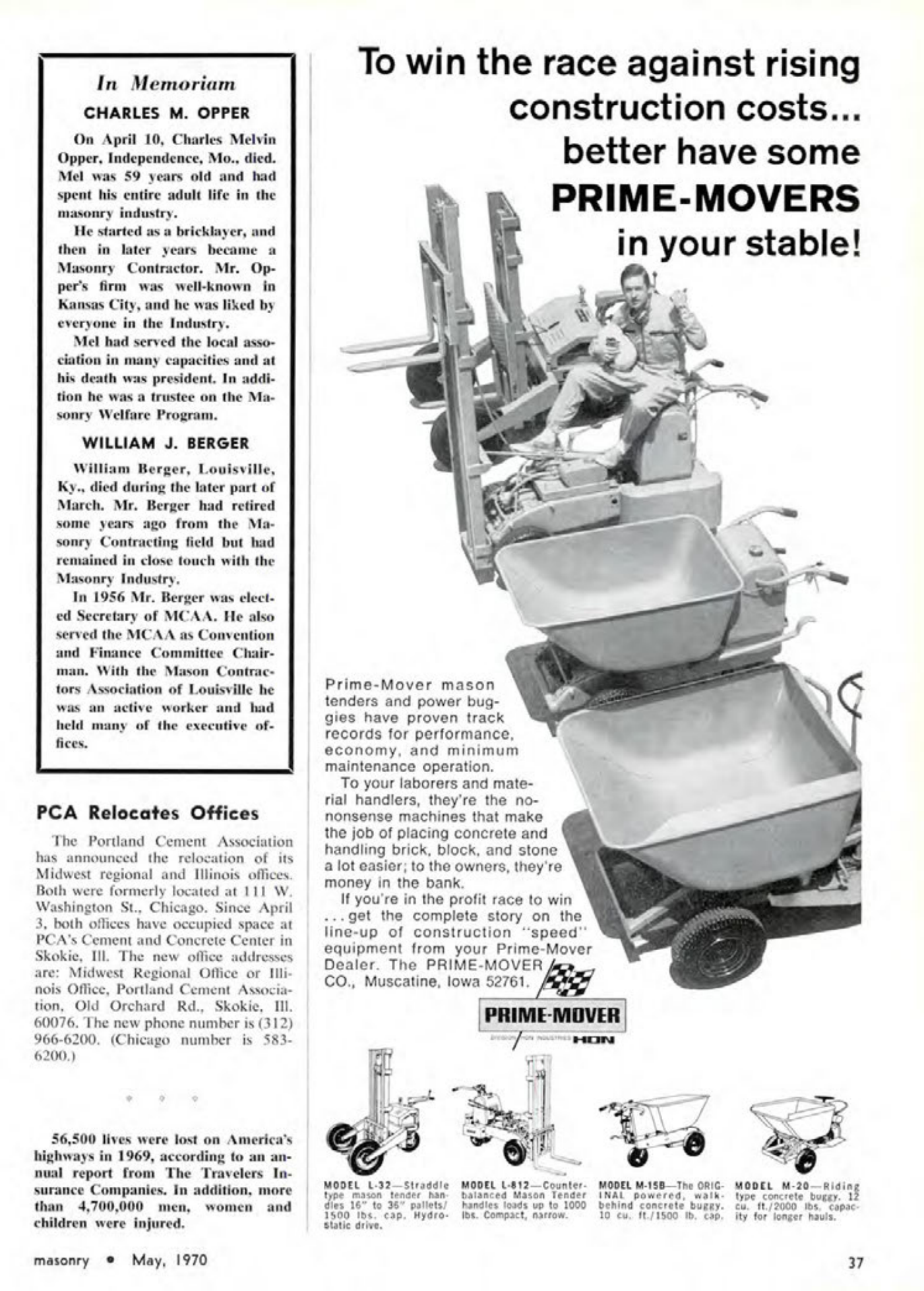 Masonry Magazine May 1970 Page. 37