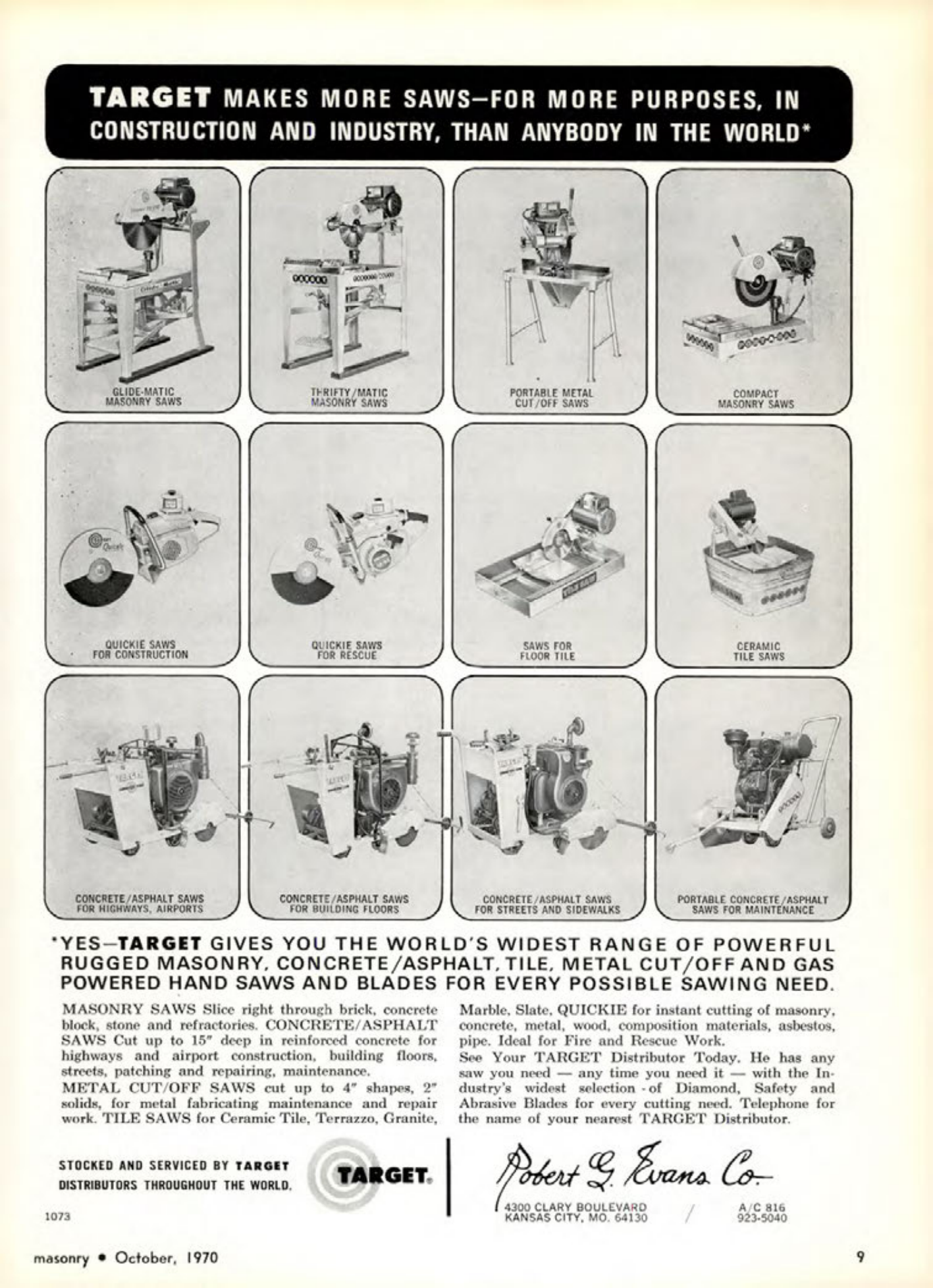 Masonry Magazine October 1970 Page. 9
