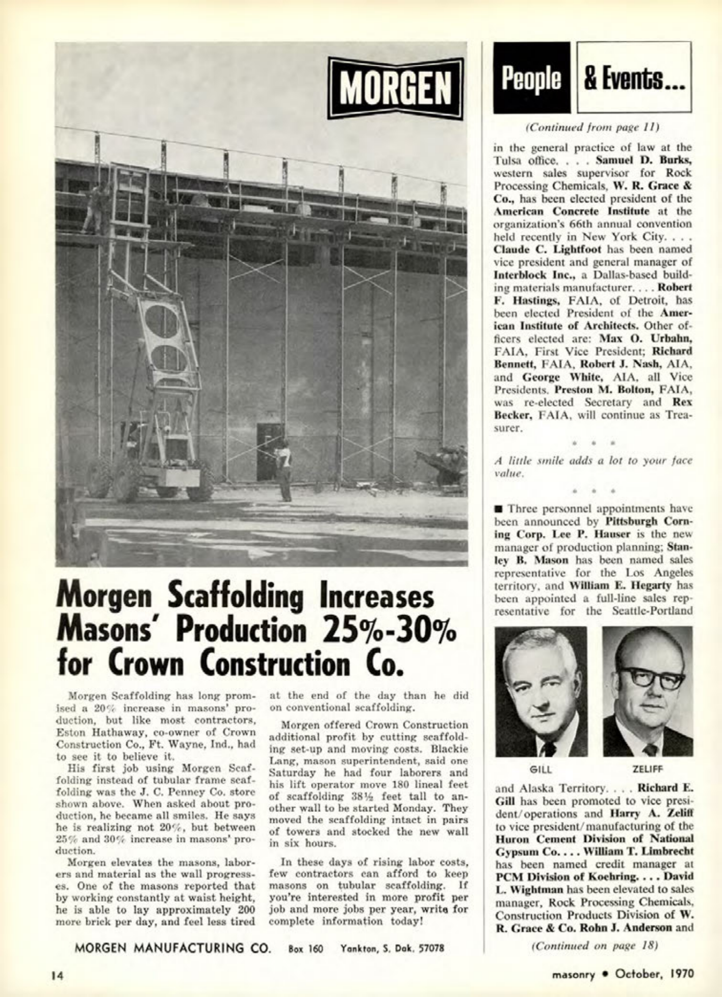 Masonry Magazine October 1970 Page. 14