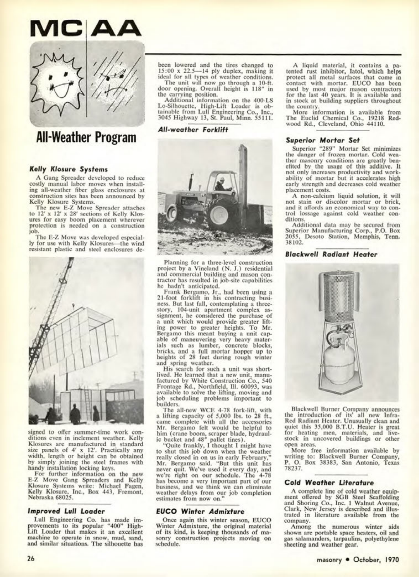 Masonry Magazine October 1970 Page. 26