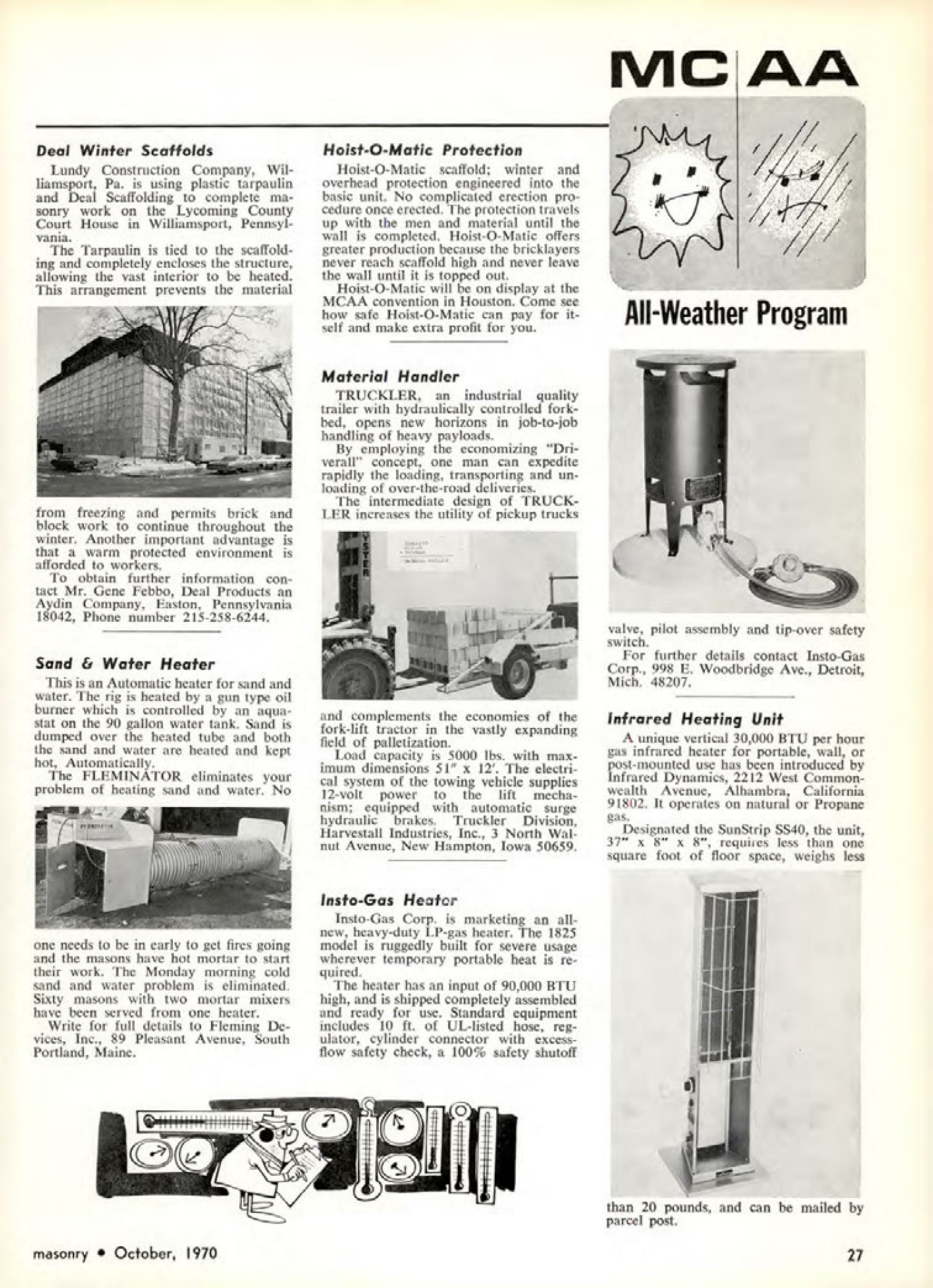 Masonry Magazine October 1970 Page. 27