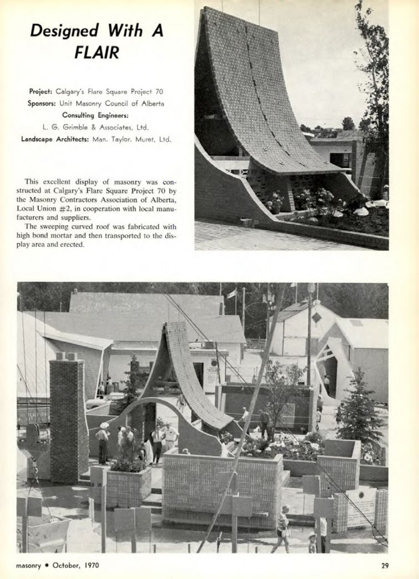 Masonry Magazine October 1970 Page. 29